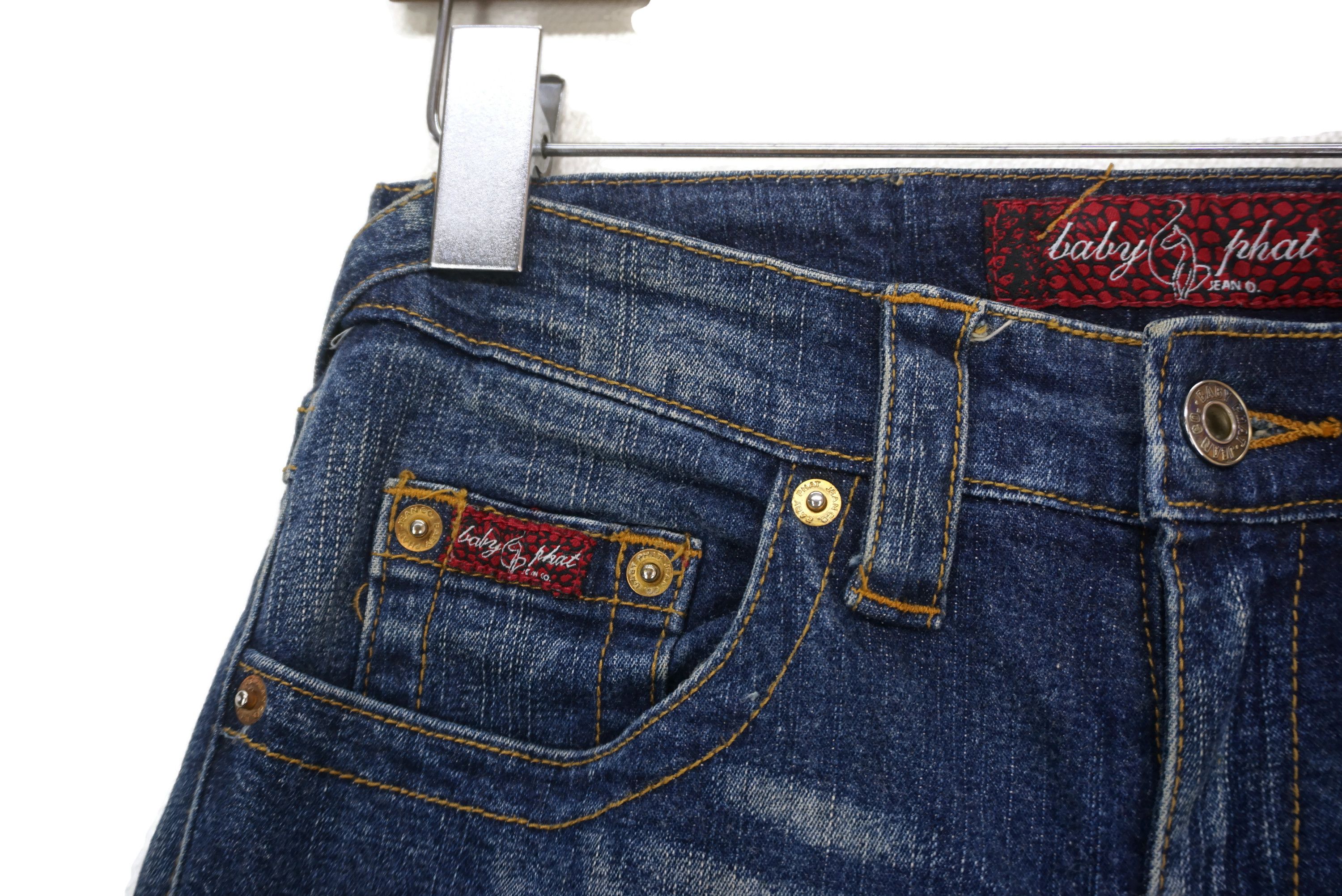 Phat Farm Baby Phat Jeans Size W25xL33.5 Low-Rise Bootcut Denim Size 25" / US 0 / IT 36 - 4 Thumbnail