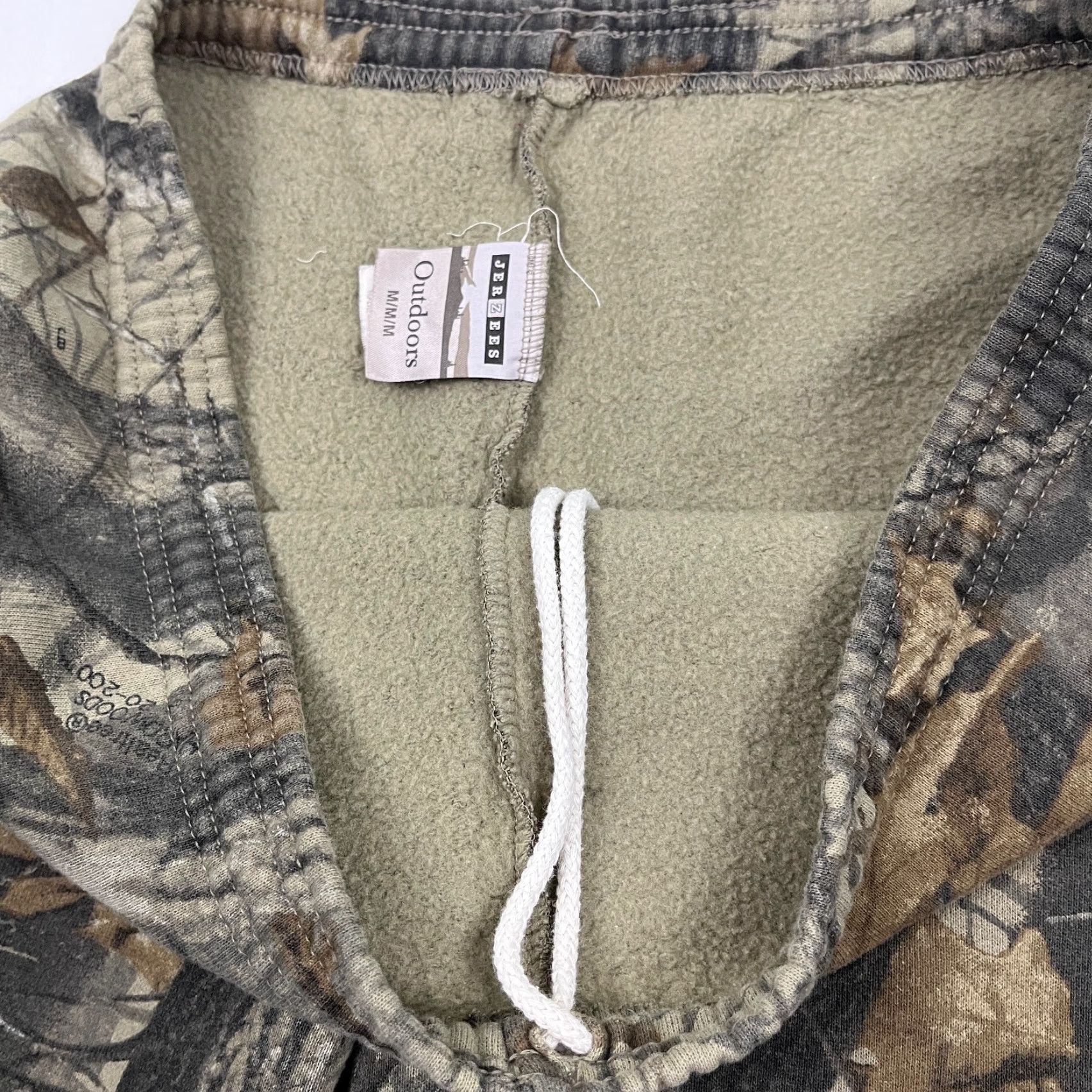 Jerzees VINTAGE 90s Camouflage Sweatpants Jerzees USA Mens M Regular Brown 30-36" Inseam 30" Pockets Elastic Waist Size US 31 - 6 Thumbnail