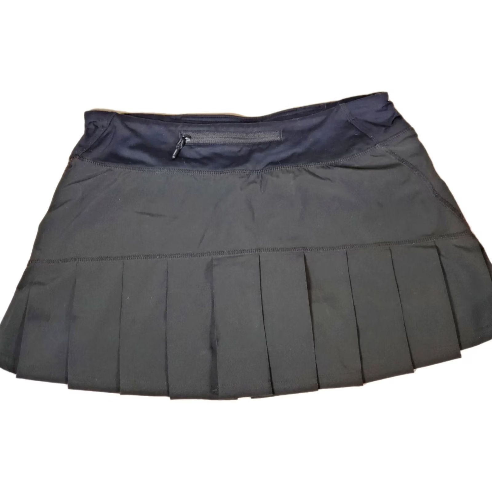 Lululemon Lululemon Skirt Womens 4 Black Run Pace Setter with Shorts Pleated Women Size Size 27" / US 4 / IT 40 - 2 Thumbnail
