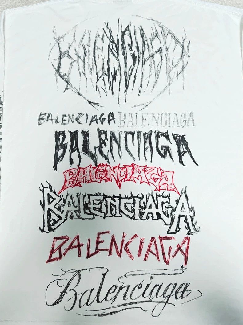 Balenciaga Balenciaga Balenciaga Long Sleeve DIY Mental Tee-2506 Size US M / EU 48-50 / 2 - 3 Thumbnail