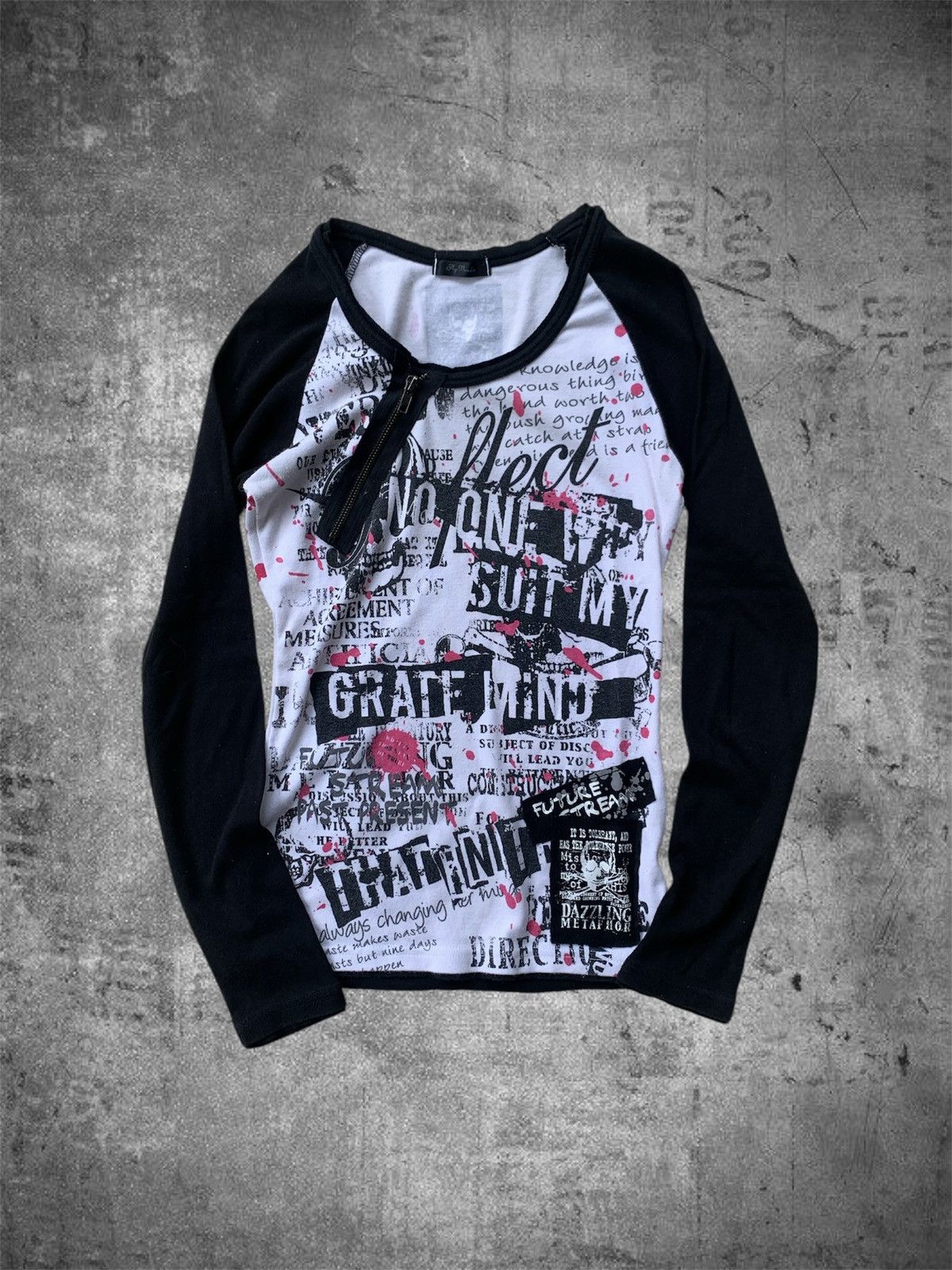 If Six Was Nine 2000s japanese archive vkei punk poem long sleeve Size US S / EU 44-46 / 1 - 1 Thumbnail