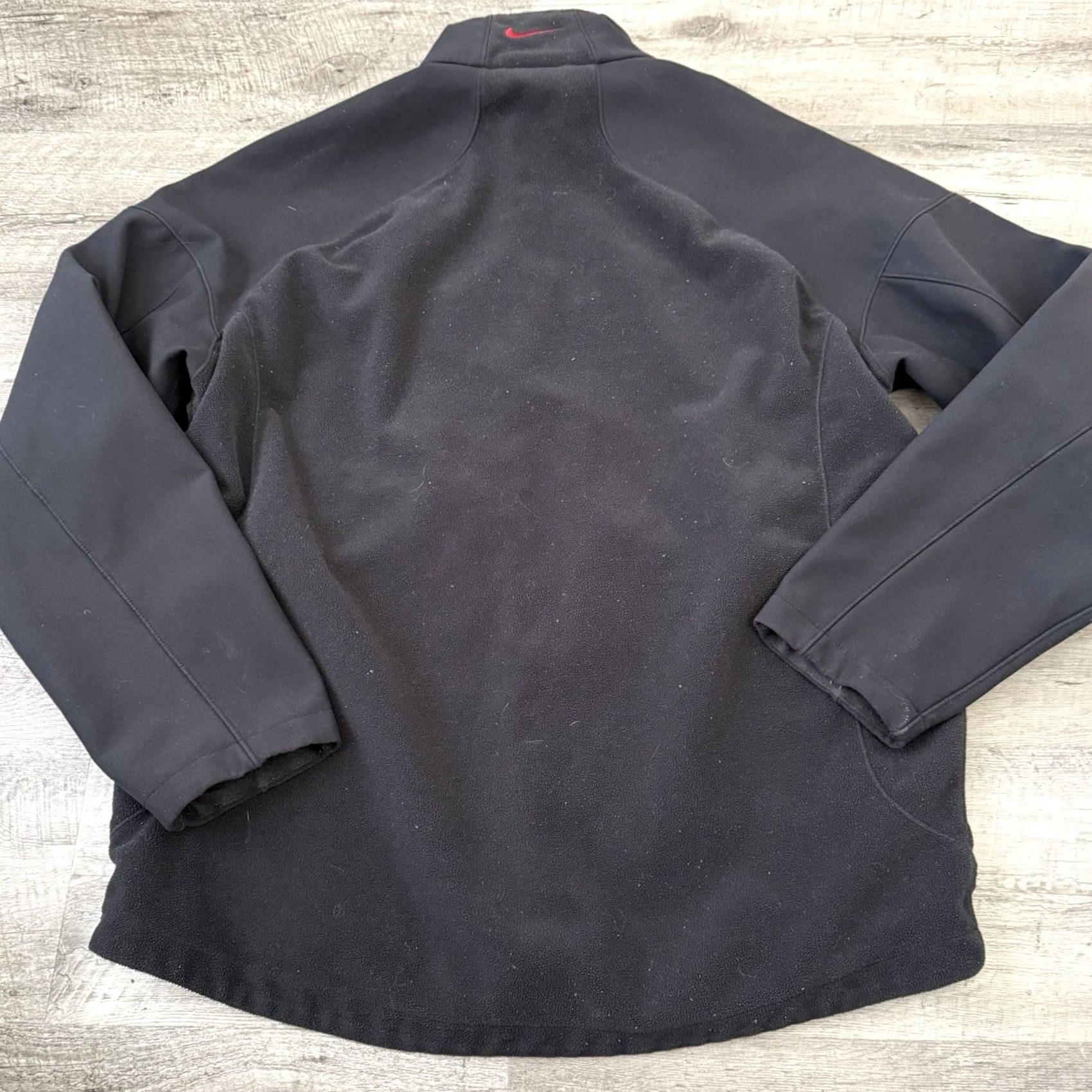 Nike VINTAGE Nike Jacket Mens Large Black Fleece/Soft Shell Full Zip 90s Outdoor Hiking Size US L / EU 52-54 / 3 - 6 Thumbnail