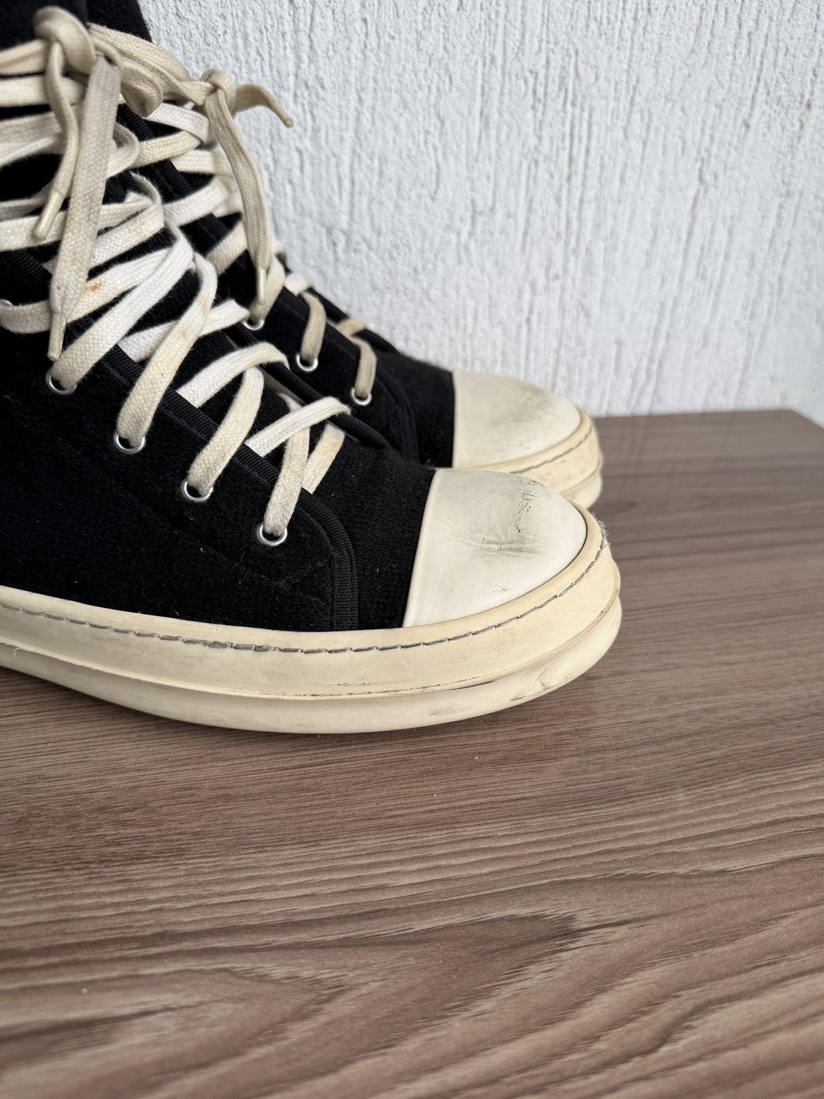 Rick Owens Drkshdw wool drkshdw ramones Size US 10.5 / EU 43-44 - 4 Thumbnail