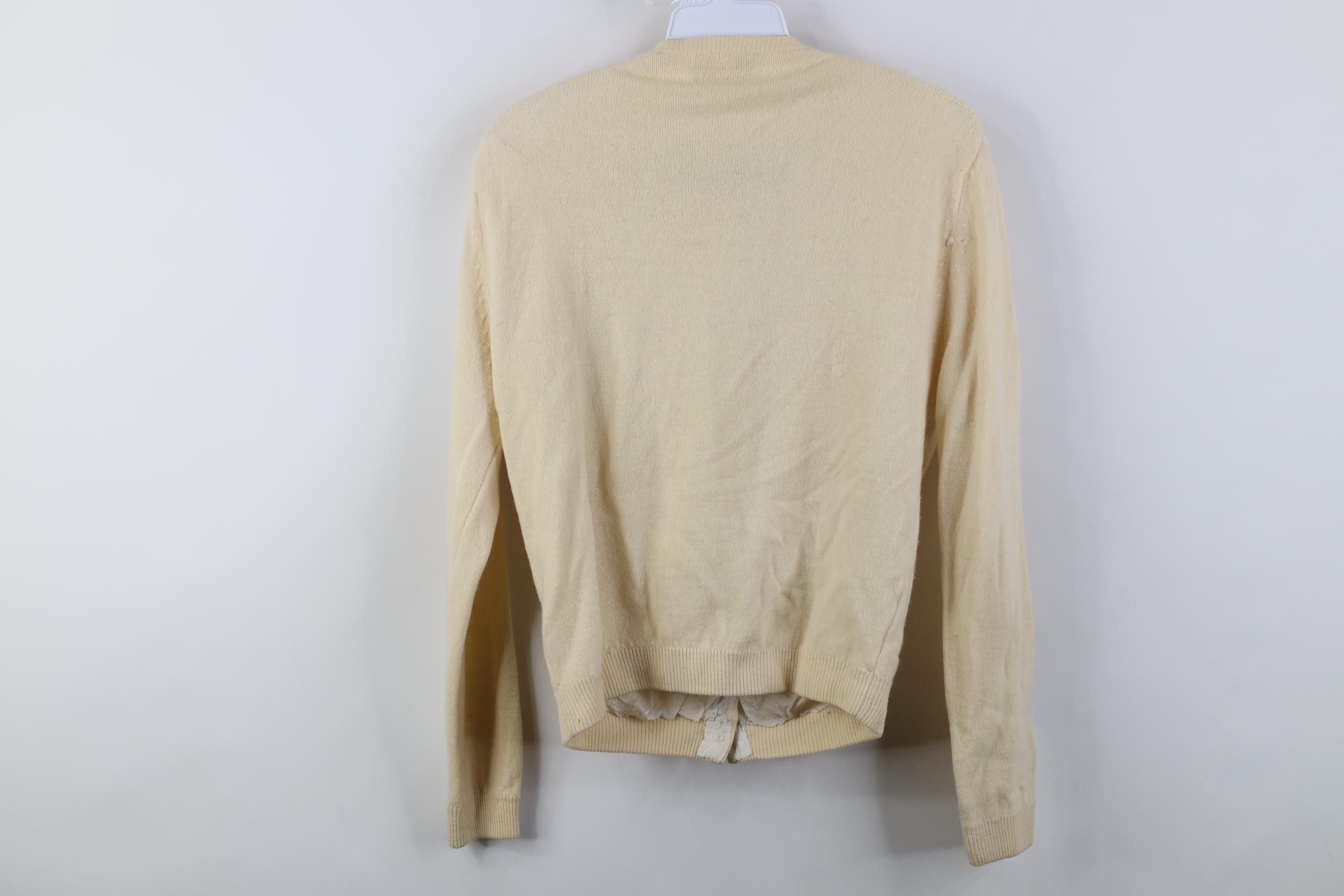 Vintage Vintage 60s 70s Angora Lambswool Beaded Cardigan Sweater Size S / US 4 / IT 40 - 17 Thumbnail
