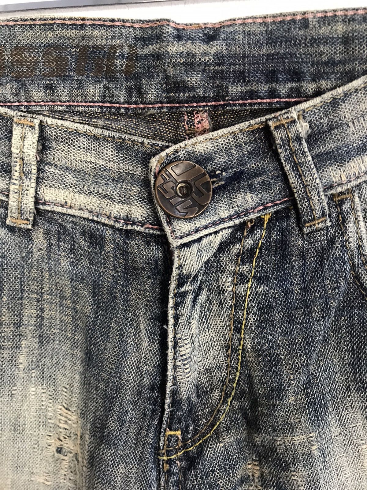 Miss Sixty Miss Sixty Distressed Indigo Denim Jeans Relaxed Tapered Size 27" / US 4 / IT 40 - 5 Thumbnail