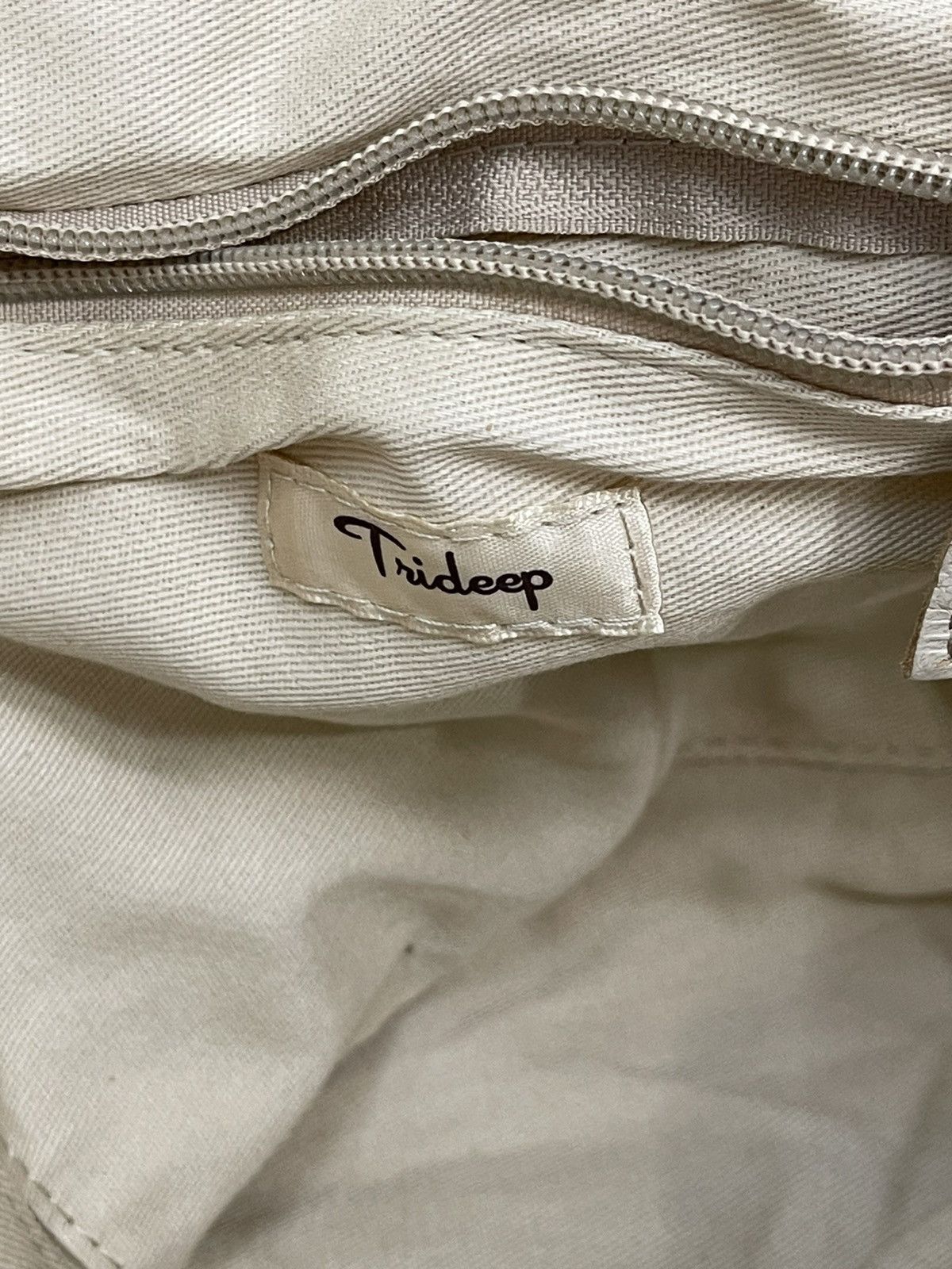 Genuine Leather Leather Patchwork Striped Trideep Tote Shoulder Bag 1🟩5 Size ONE SIZE - 21 Thumbnail