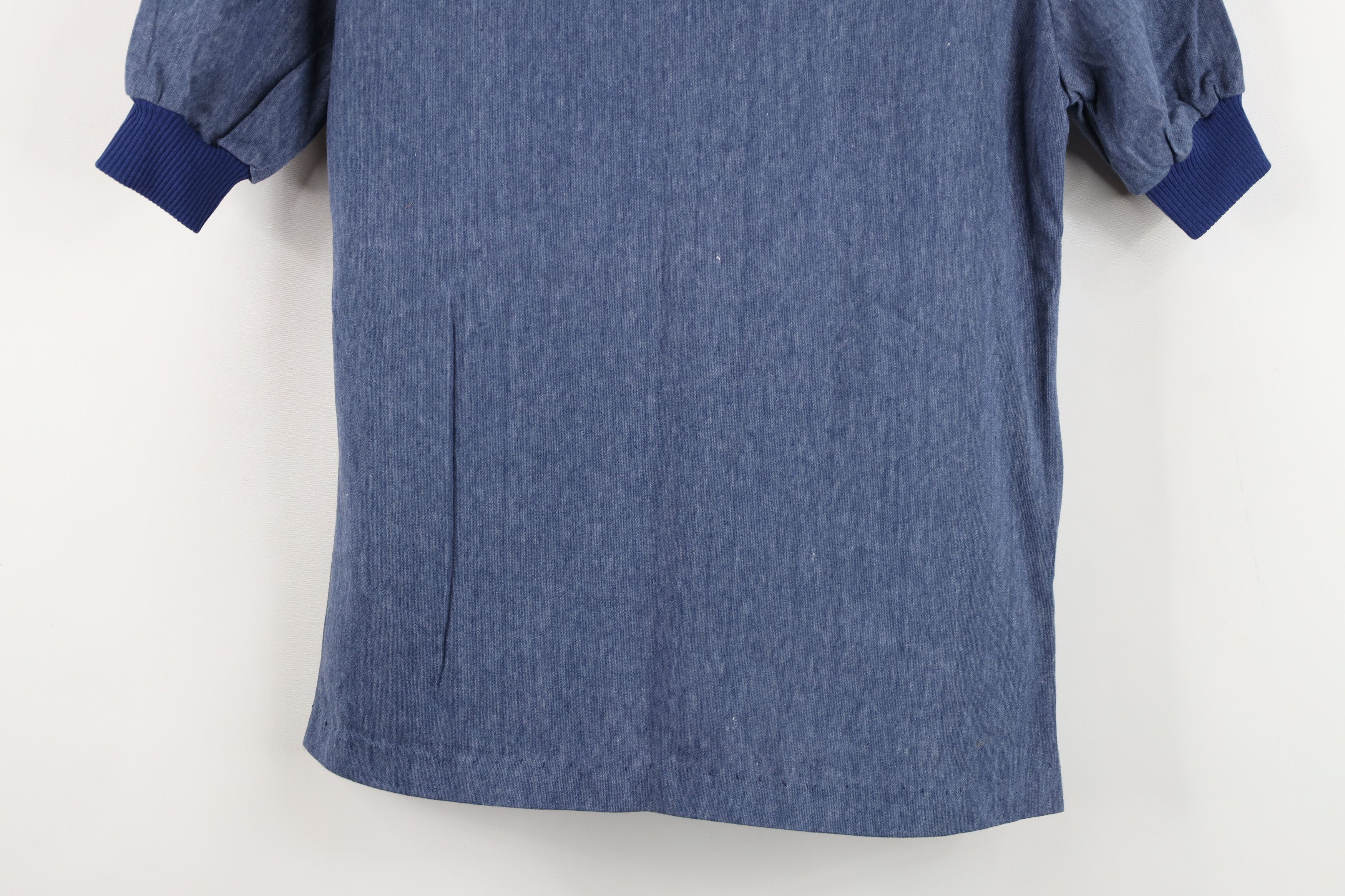 Vintage Vintage 50s 60s Streetwear Mock Neck Ringer T-Shirt USA Size M / US 6-8 / IT 42-44 - 10 Thumbnail