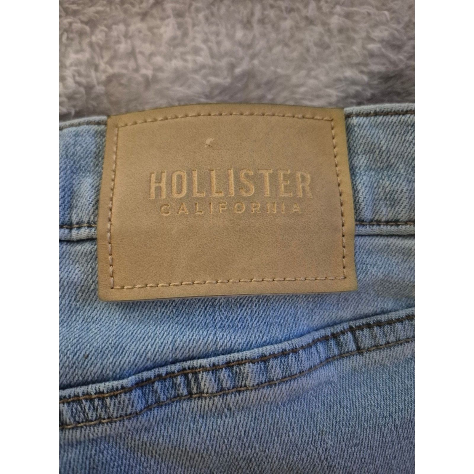 Hollister Hollister Skinny Jeans W31 L32 Light Wash Distressed Size 31" - 4 Thumbnail