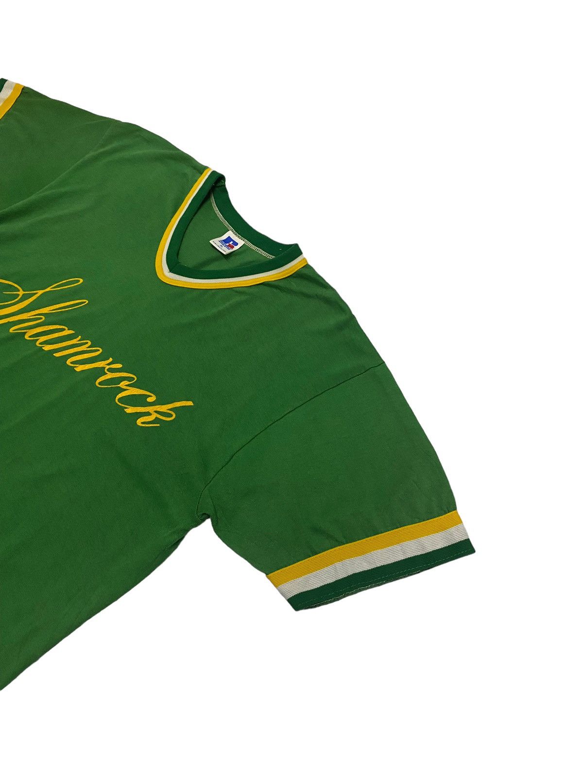 Japanese Brand × Russell Athletic × Vintage Vintage Ringer Tee Russel Athletic Shamrock No 14 Size US M / EU 48-50 / 2 - 4 Thumbnail