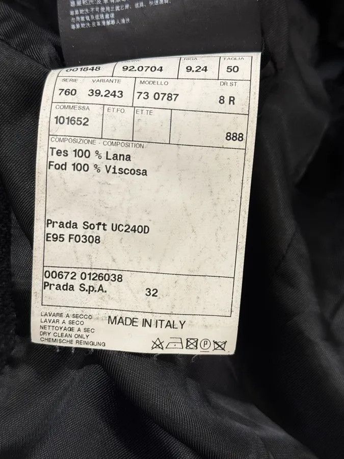 Prada FW2002 Prada Dark Obscure Grey Wool Trench Coat Size US M / EU 48-50 / 2 - 13 Thumbnail