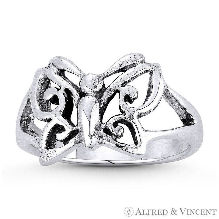 Other Butterfly Spirit Animal Charm Ring in .925 Sterling Silver Size ONE SIZE - 1 Preview