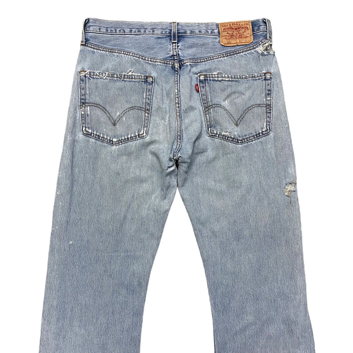 Levi's Vintage Levis 501 Thrashed Jeans Size US 34 / EU 50 - 12 Thumbnail