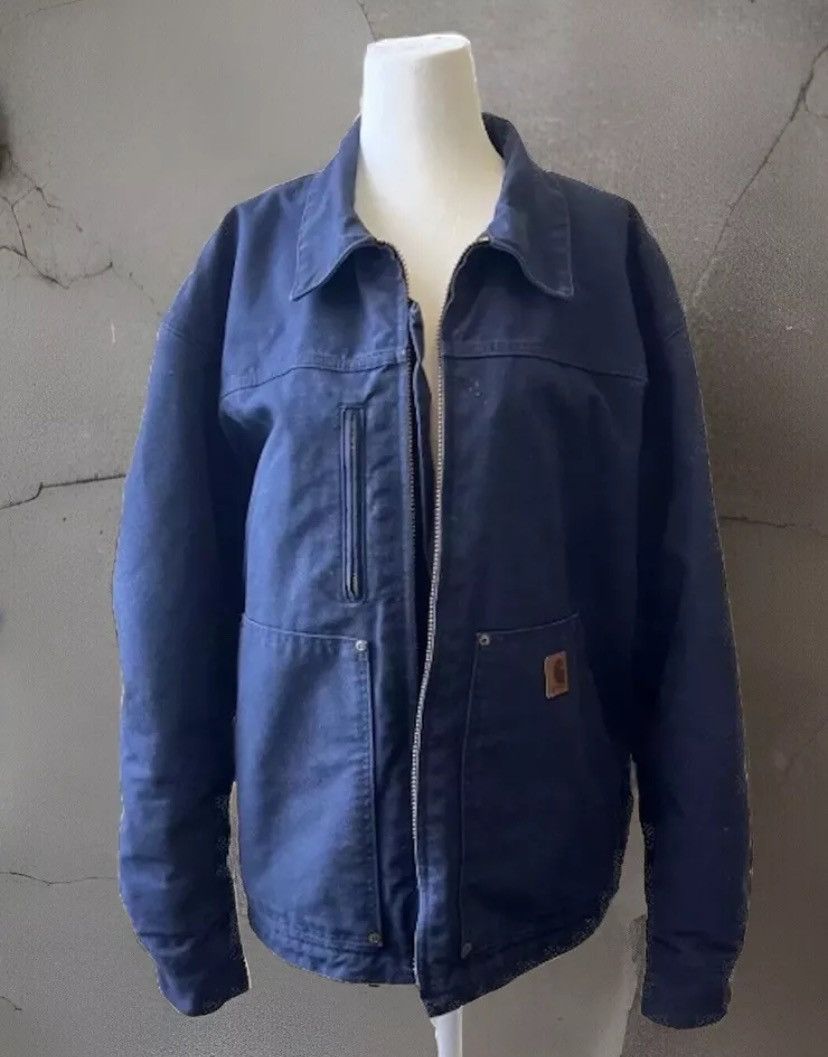 Carhartt RARE DENIM CARHARTT DETROIT JACKET Quilt lining Size US L / EU 52-54 / 3 - 1 Thumbnail