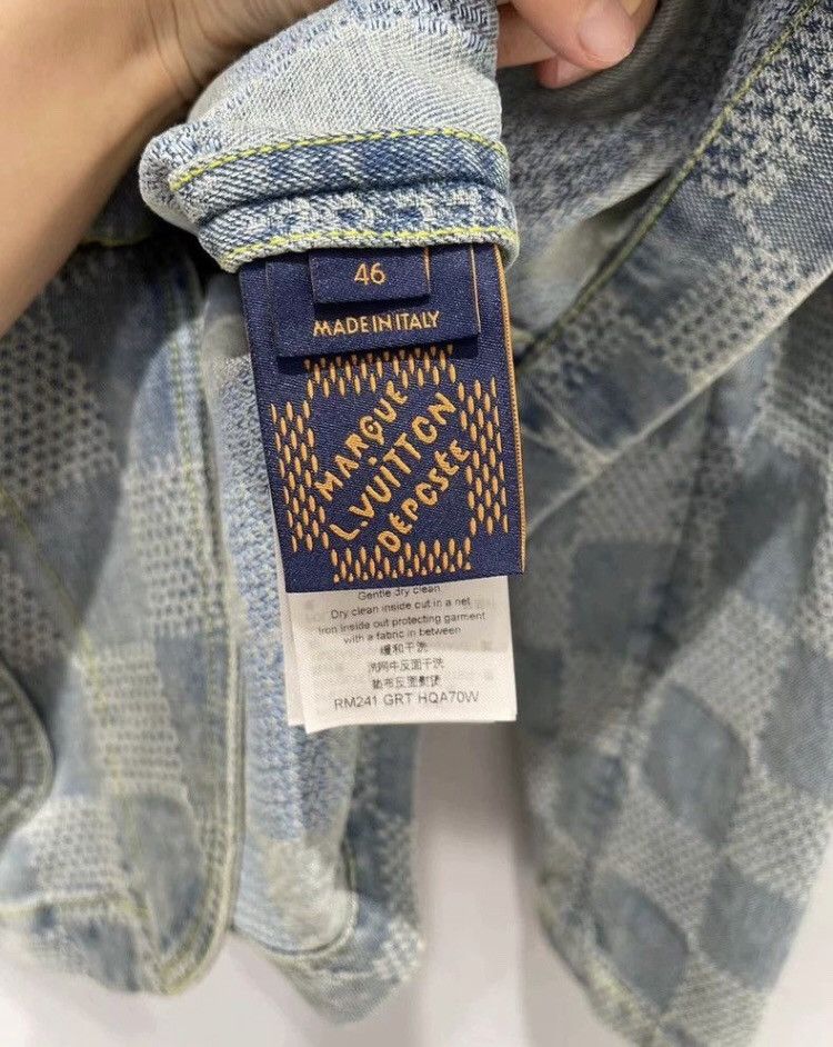 Louis Vuitton Louis Vuitton Faye Tung checkerboard pearl denim jacket 250 Size US S / EU 44-46 / 1 - 8 Thumbnail