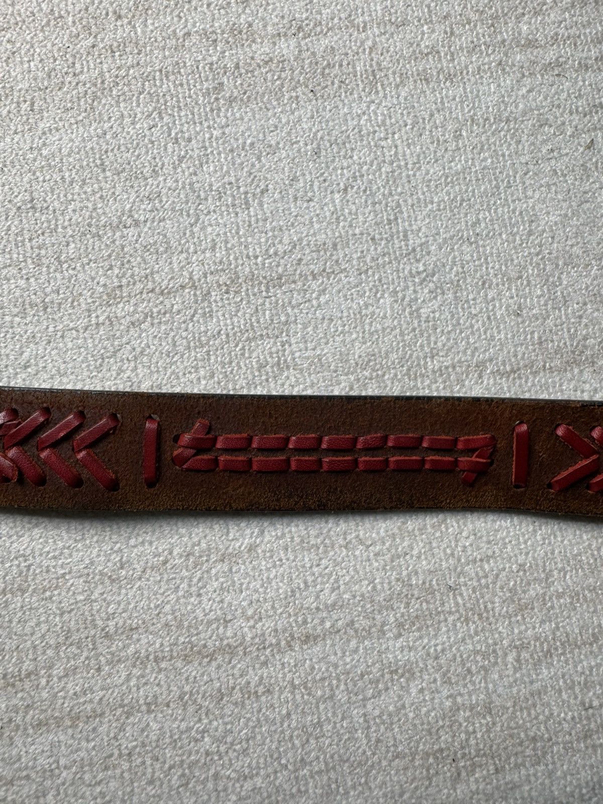 Needles Leather belt Size 30 - 5 Thumbnail