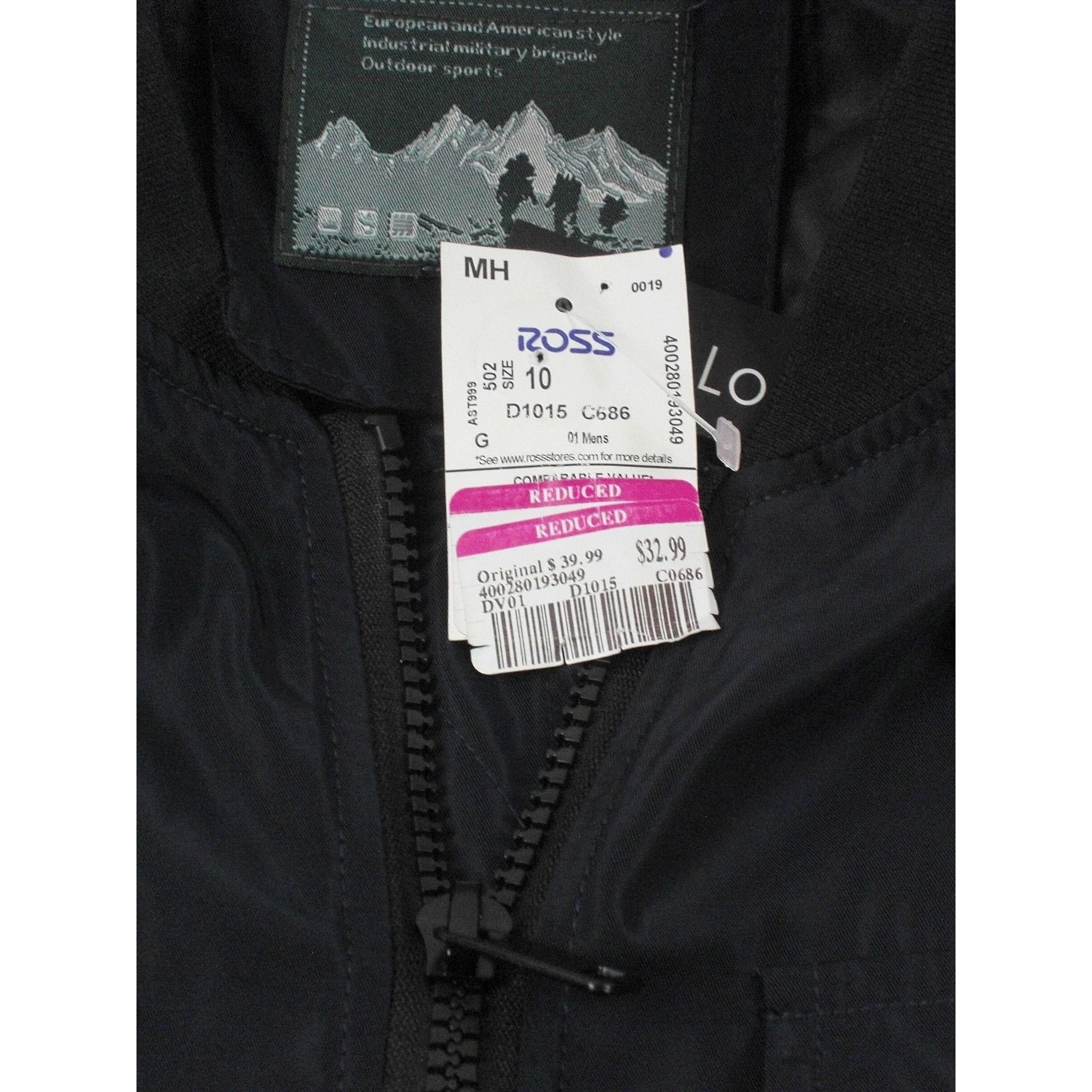Other Mens Light Weight Bomber Jacket Full Zip Size L Coat Navy Bl Size US L / EU 52-54 / 3 - 7 Thumbnail