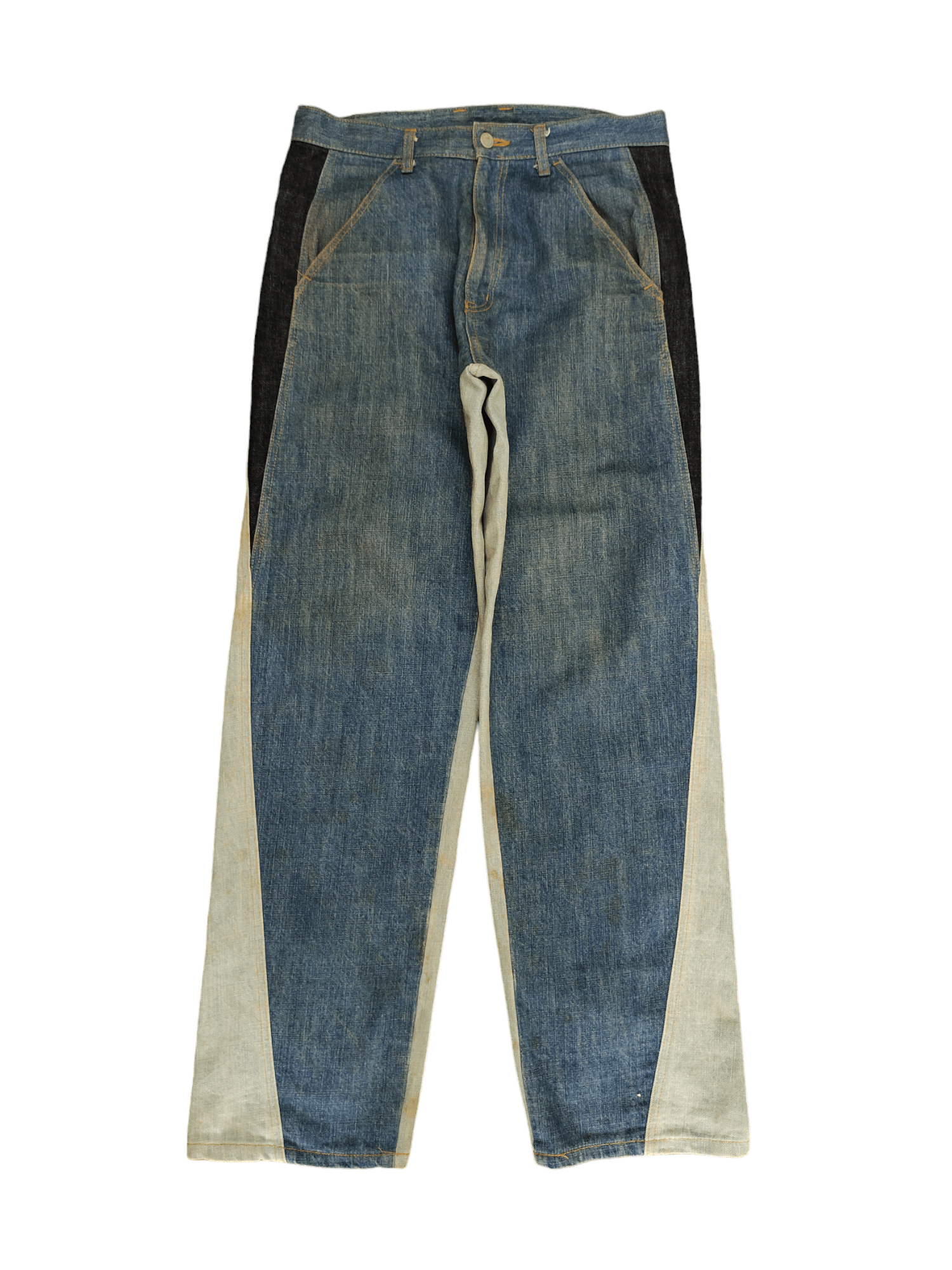 Comme des Garcons × Undercover Baggy Jean Mackdaddy Japan Tri Color Wide Leg Denim Y2k Jnco Size US 32 / EU 48 - 1 Thumbnail