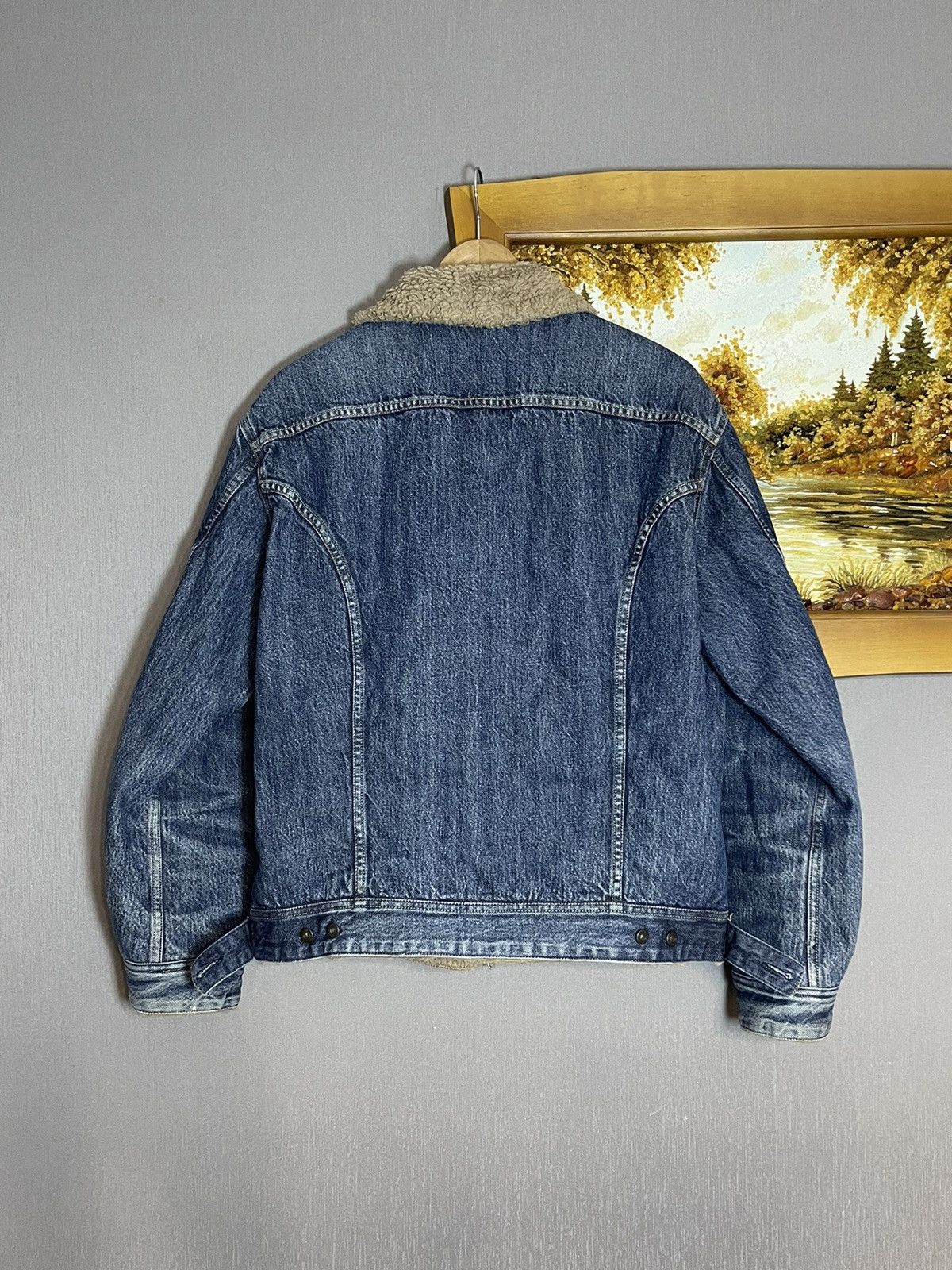 Diesel Vintage Diesel Cropped Washed Denim Sherpa Jacket Hedi RRL Size US XL / EU 56 / 4 - 9 Thumbnail
