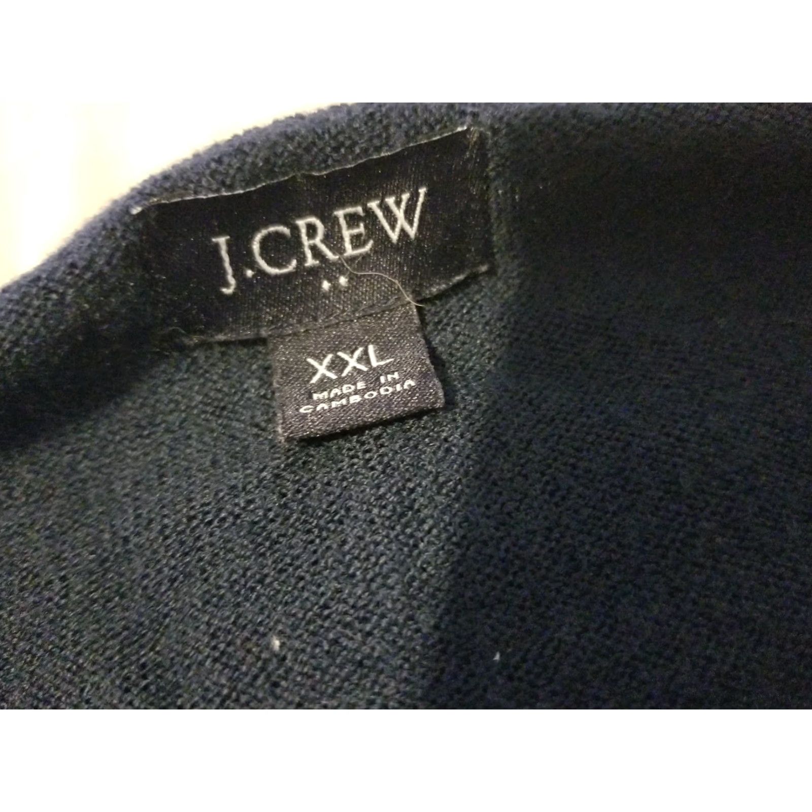 J.Crew Mens J. Crew Wool V-Neck Sweater 2XL Navy Blue Size US XXL / EU 58 / 5 - 3 Thumbnail
