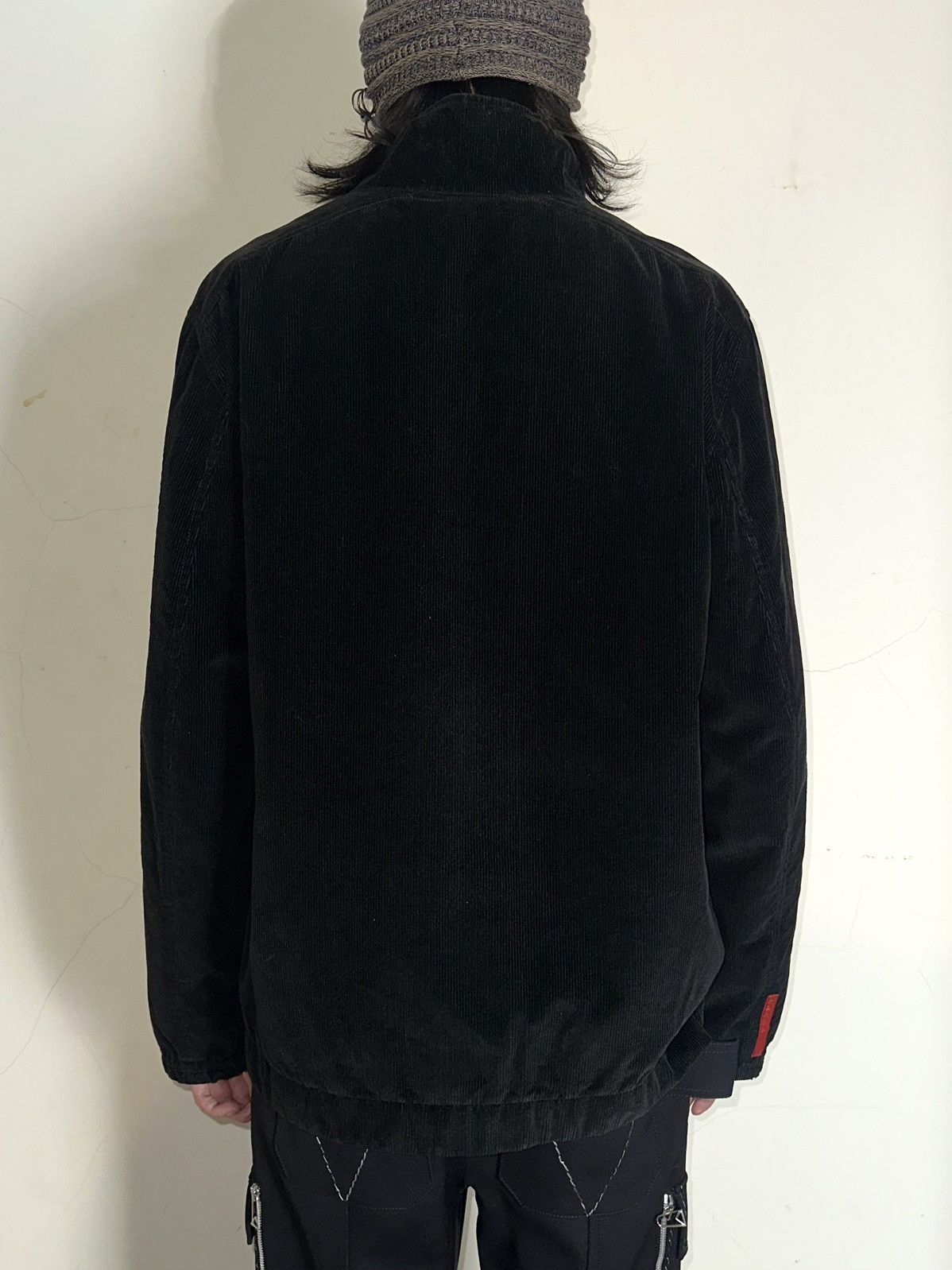 Prada Prada Black Corduroy Reversible Tech Zip Jacket Size US L / EU 52-54 / 3 - 7 Thumbnail
