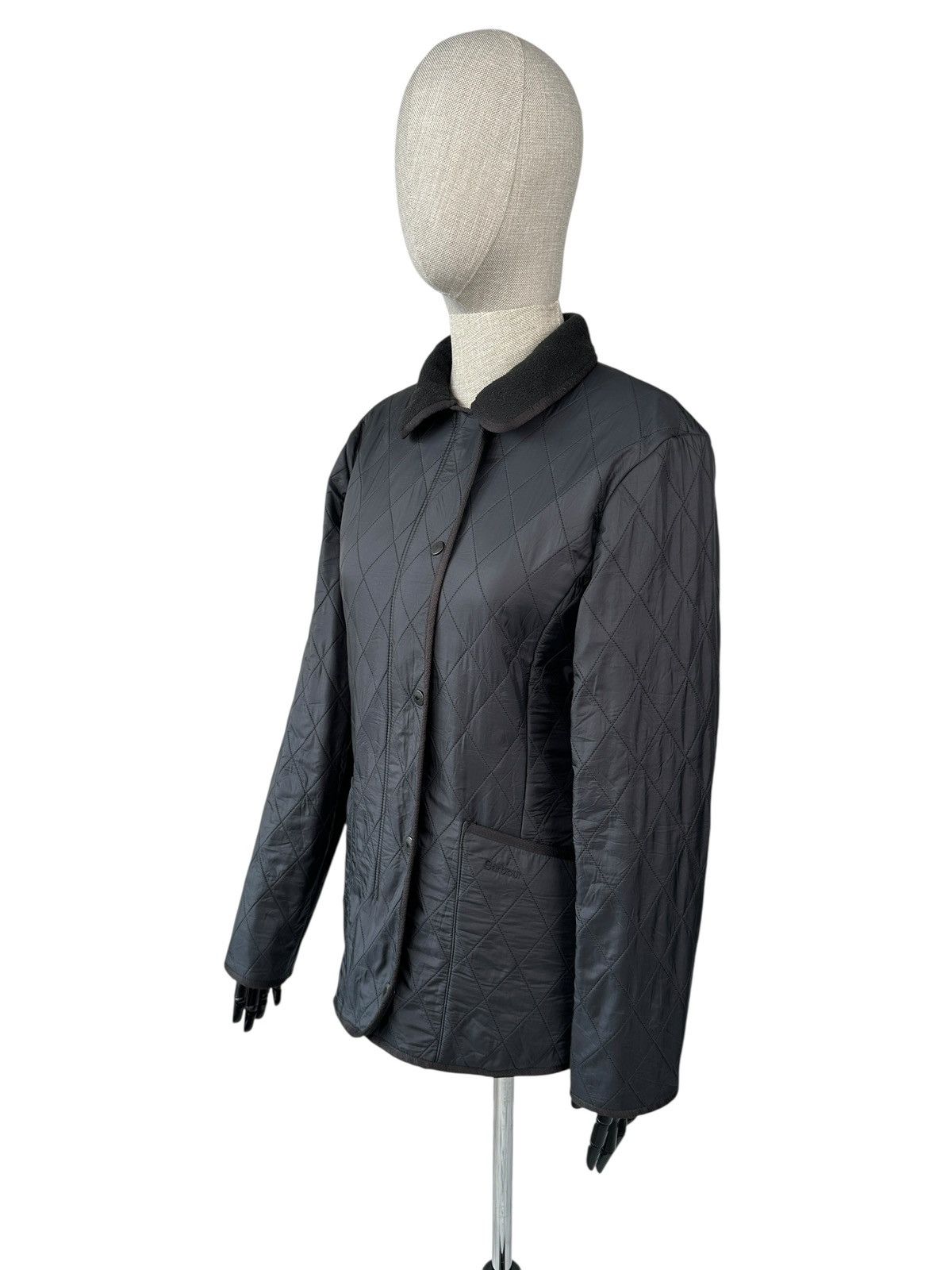 Barbour Ladies BARBOUR Polarquilt Black Quilted Jacket UK 12 / US 8 Size M / US 6-8 / IT 42-44 - 3 Thumbnail