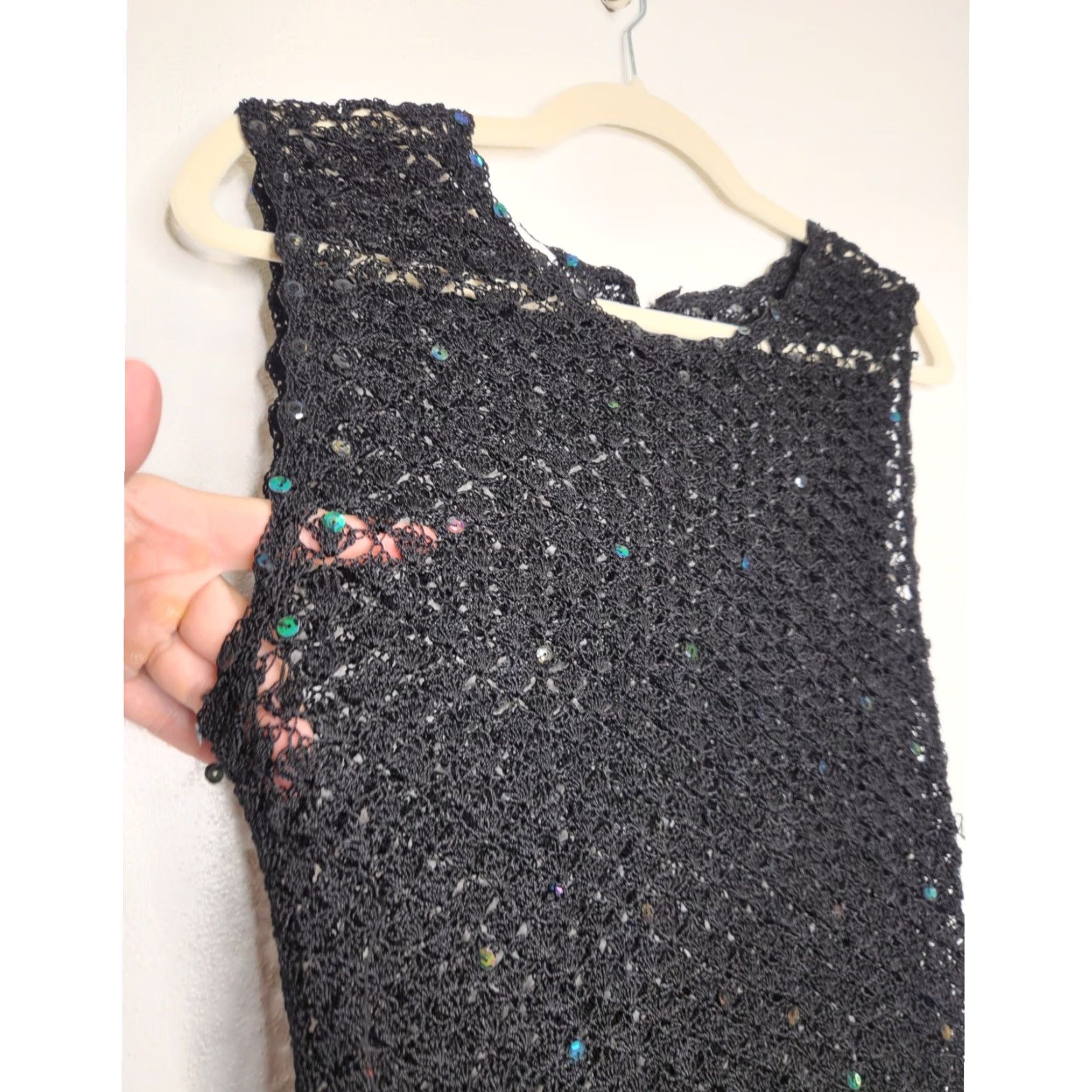 Vintage VINTAGE Charlotte Russe Tank Top Black Women's L Tank Rayon Fairy 90s Y2K Size L / US 10 / IT 46 - 3 Thumbnail