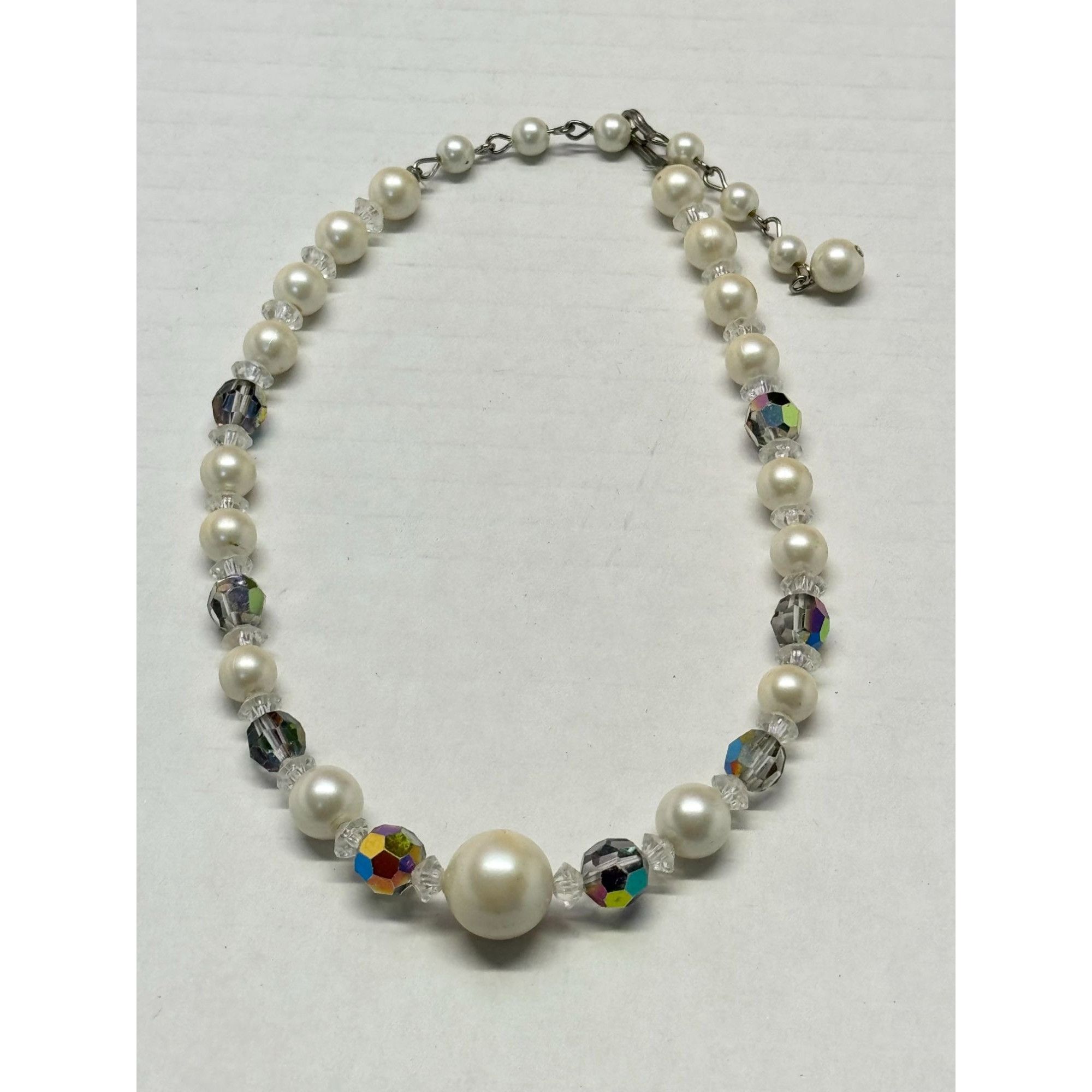 Vintage Vintage crystal pearl beaded necklace Size ONE SIZE - 4 Thumbnail