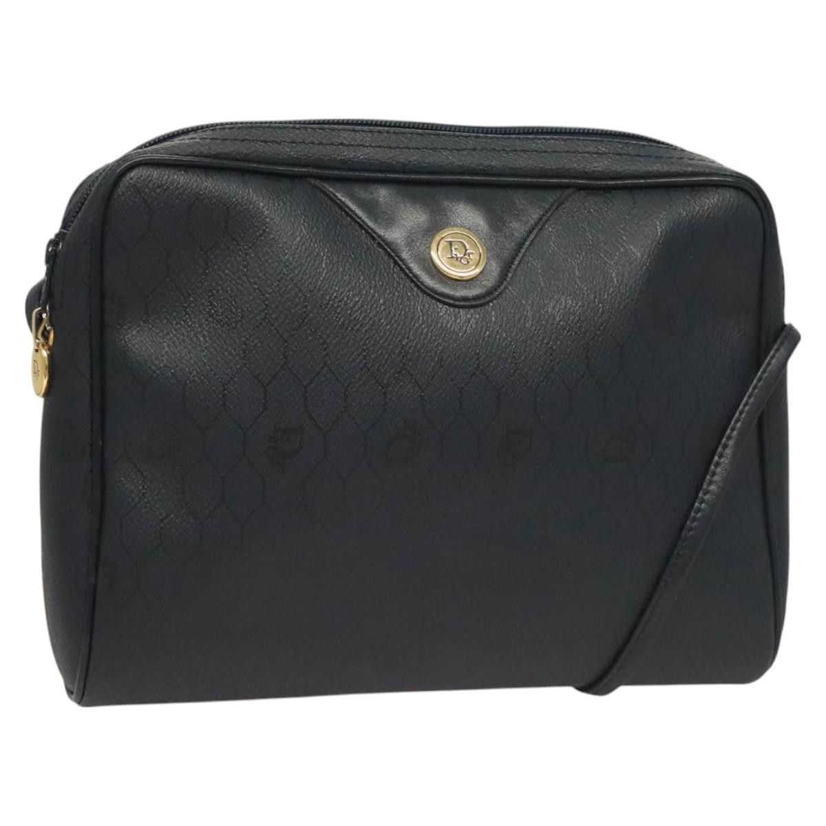 Dior DIOR Honeycomb Canvas Shoulder Bag Pvc Navy Gold Size ONE SIZE - 1 Thumbnail