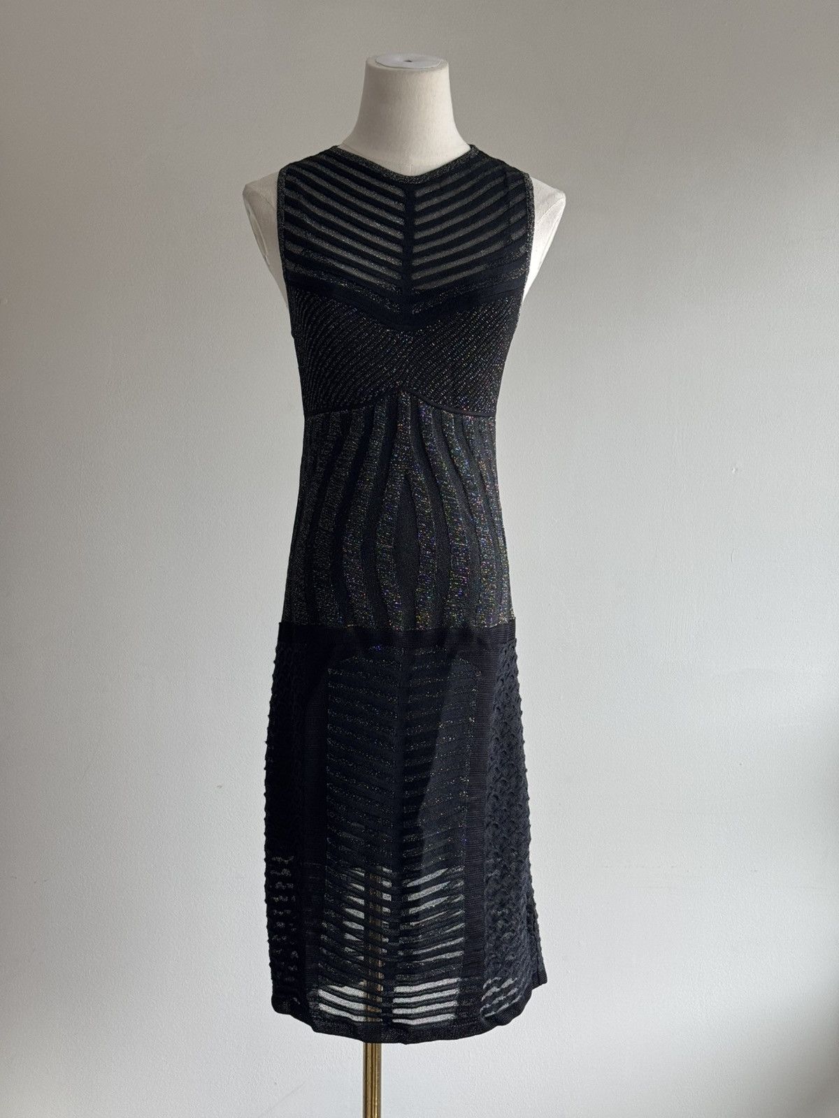 Missoni New Missoni sheer black knit metallic shell dress sz 40 Size S / US 4 / IT 40 - 1 Thumbnail