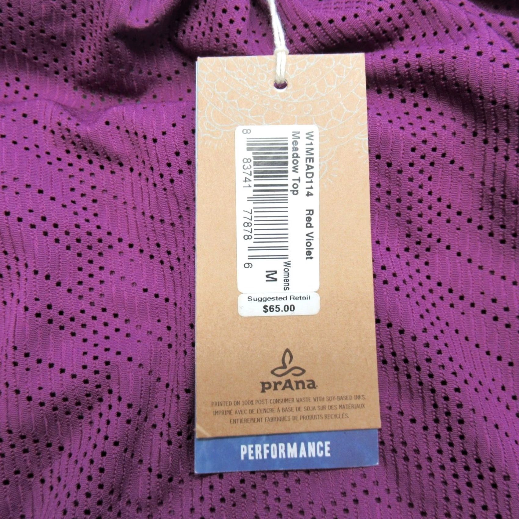 Prana Prana Womens Medium Purple Sleeveless Tank Top Yoga Performance NEW Meadow Shirt Size M / US 6-8 / IT 42-44 - 7 Thumbnail