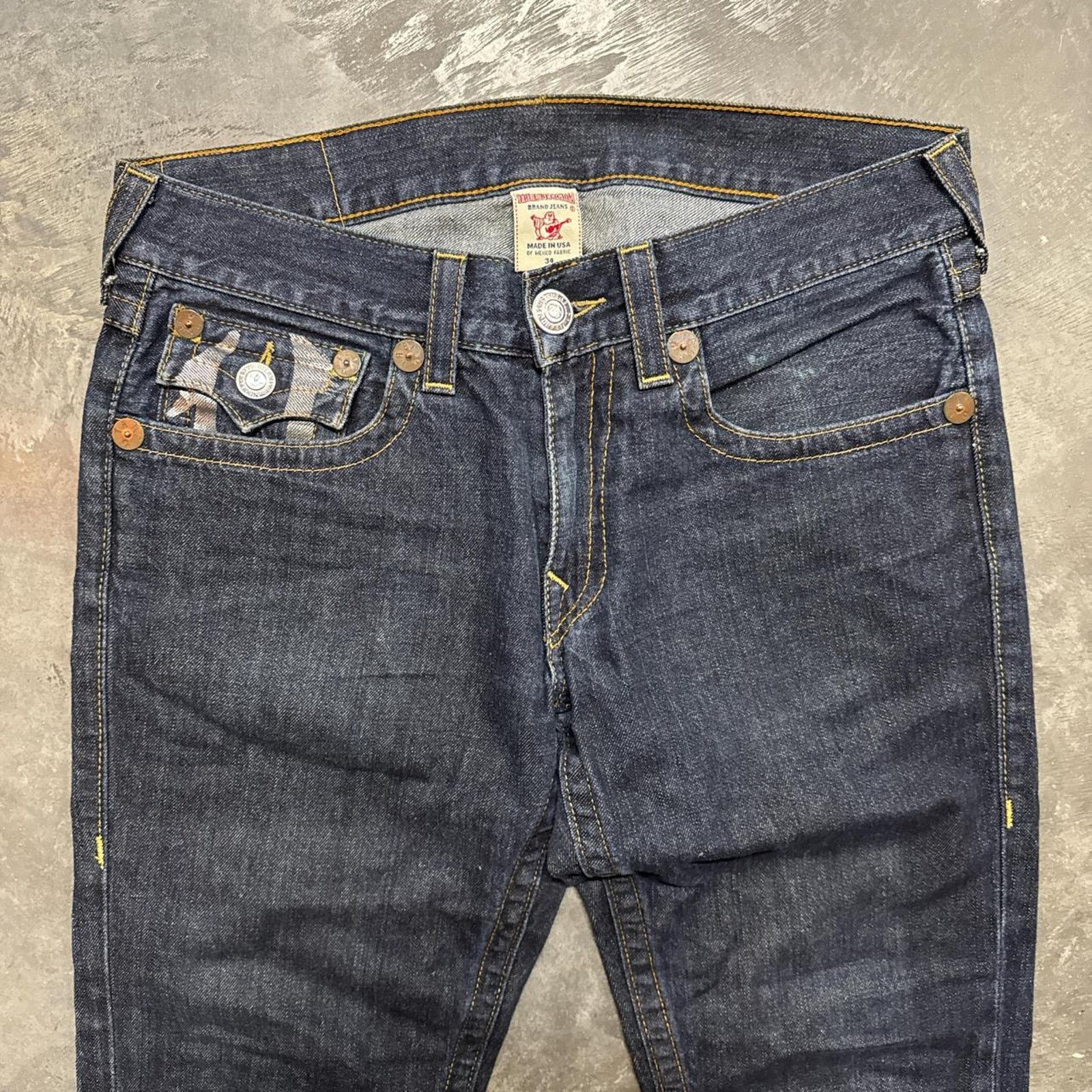 True Religion × Vintage Vintage Y2K True Religion Grunge Skater Baggy Denim Jeans Size US 34 / EU 50 - 5 Thumbnail