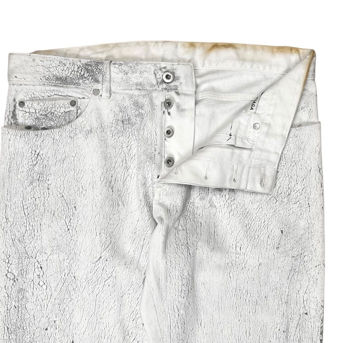 Balenciaga Balenciaga Cracked Optic Jeans - AW14 Size US 32 / EU 48 - 5 Thumbnail