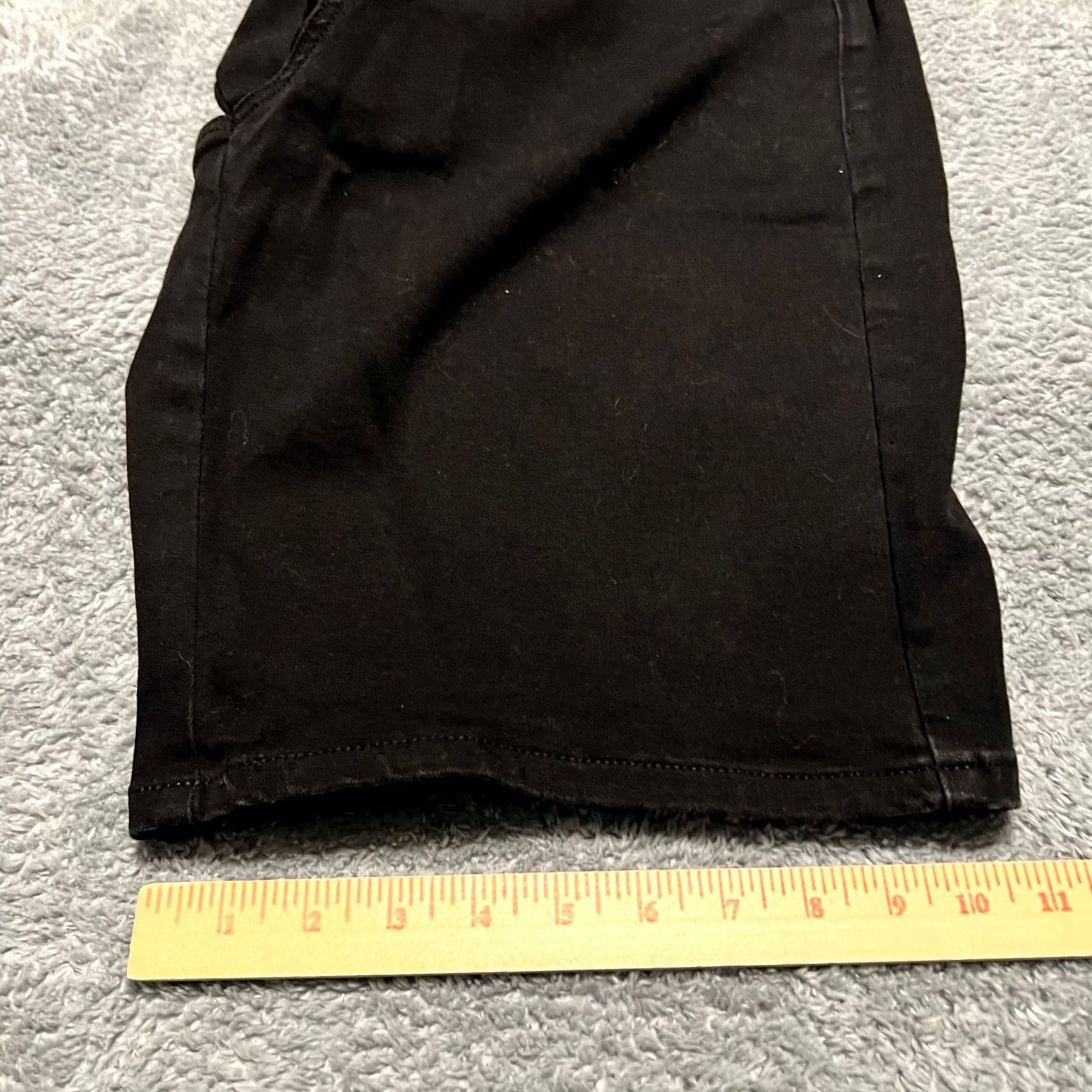 Vintage Universal Standard Womens 12 Black Jean Shorts Stretch Denim Bermuda Size 34" / US 12 / IT 48 - 5 Thumbnail