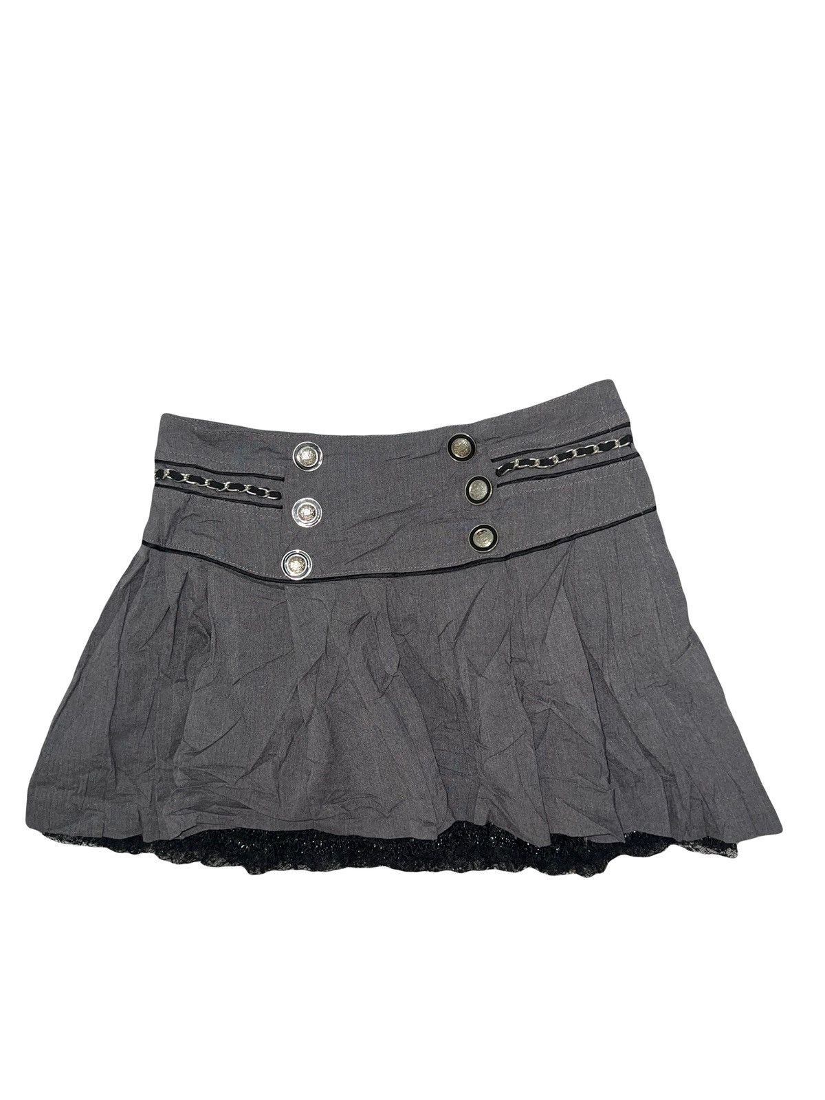 Japanese Brand CECIL McBEE grey pleated skirt 🎀☠️ Size 27" / US 4 / IT 40 - 5 Thumbnail