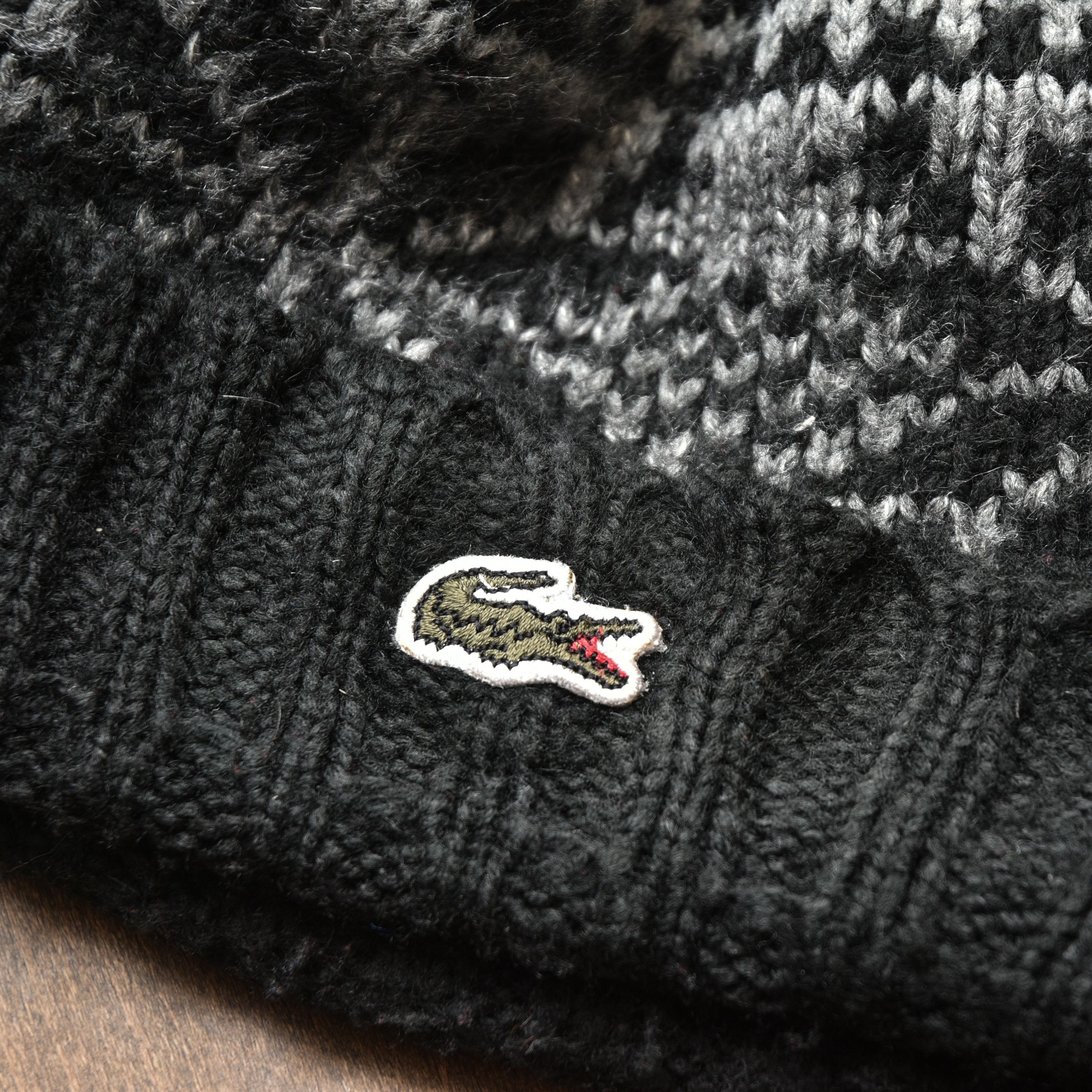 Lacoste Vintage Lacoste Fair Isle Pattern Knit Beanie Hat Size ONE SIZE - 8 Thumbnail