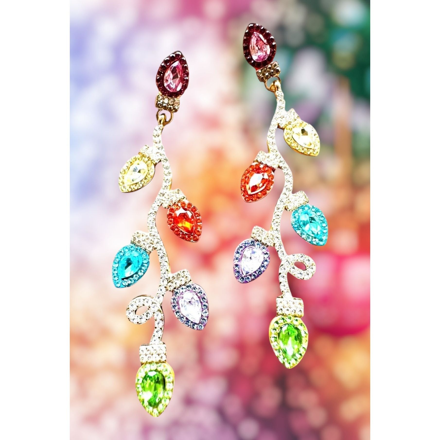 Handmade Christmas Bulb Earrings Pierced Posts New Festive Cruise Dis Size ONE SIZE - 11 Thumbnail