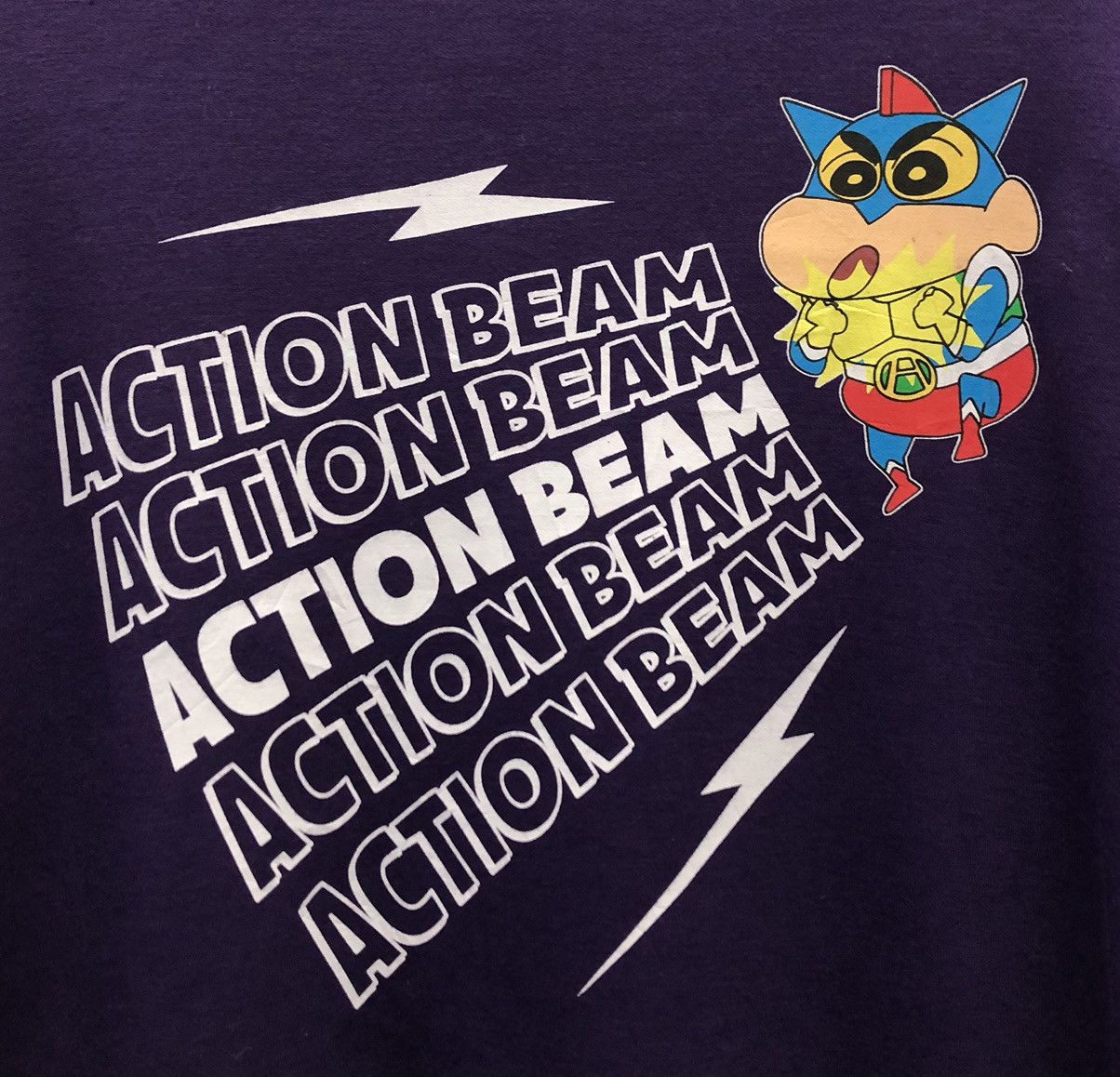 Anime Vintage Crayon Shin-Chan Action Beam Sweatshirt Size US L / EU 52-54 / 3 - 3 Thumbnail