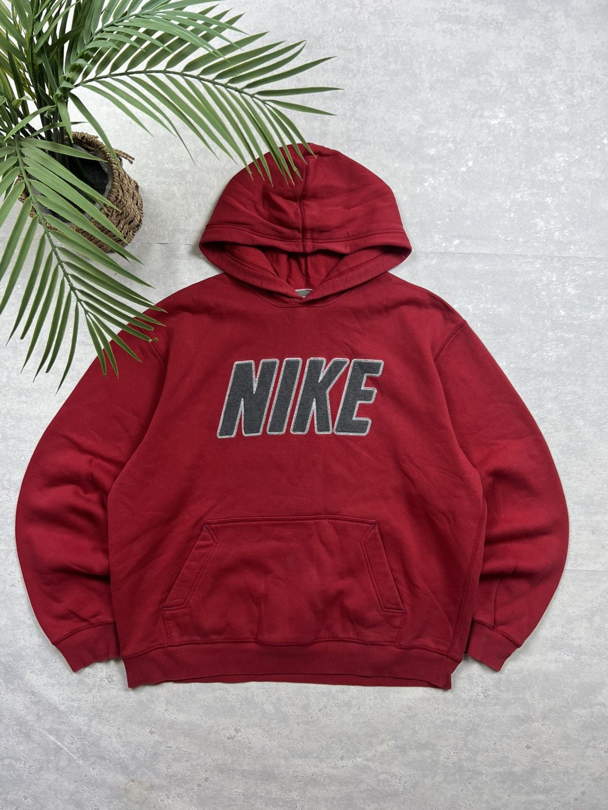 Nike 00s Nike Big Embroidered Logo Spellout Vintage Retro Hoodie Size US XL / EU 56 / 4 - 1 Thumbnail