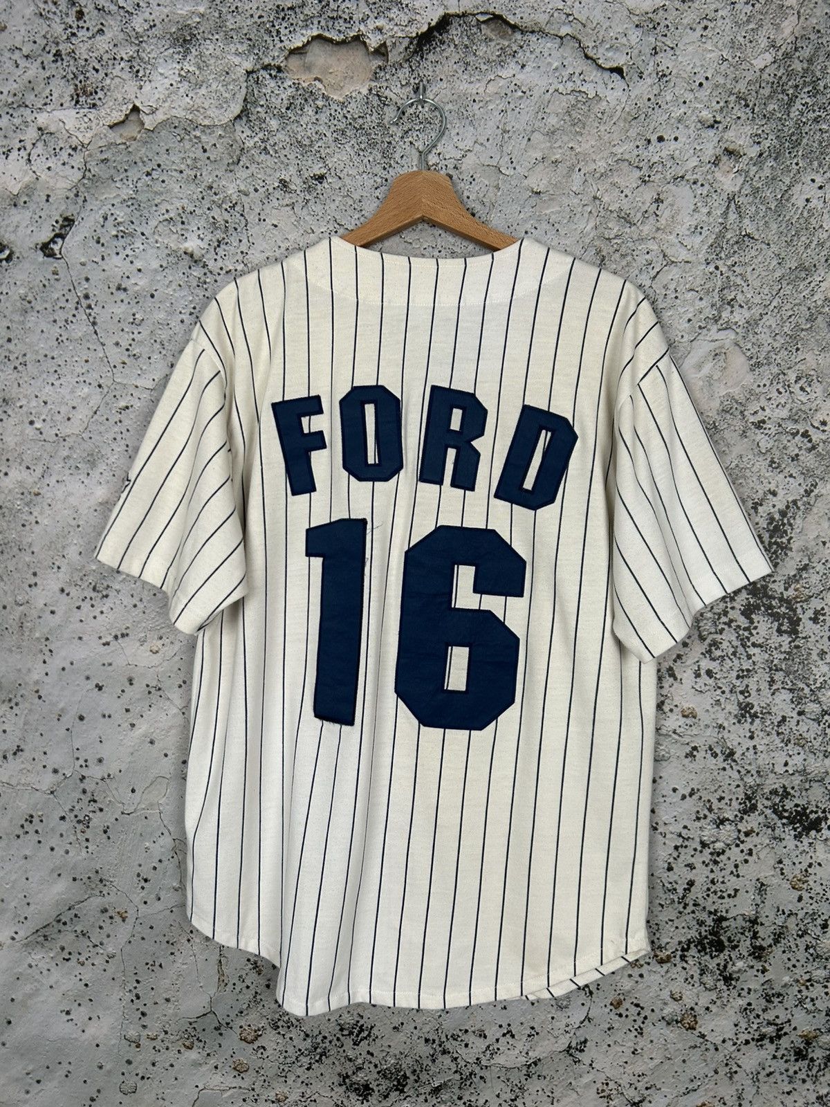 New York Yankees Vintage New York Yankees #16 Ford MLB Jersey Baseball 90s Size US XL / EU 56 / 4 - 1 Thumbnail