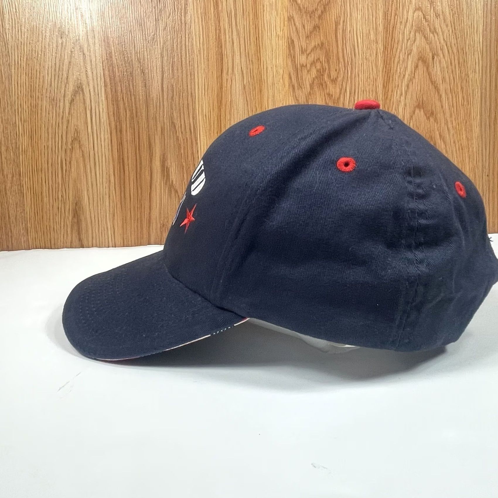 Vintage Proud To Be Democratic Donkey Embroider Adult Adjustable Hat Cap Blue Made In USA Size ONE SIZE - 4 Thumbnail