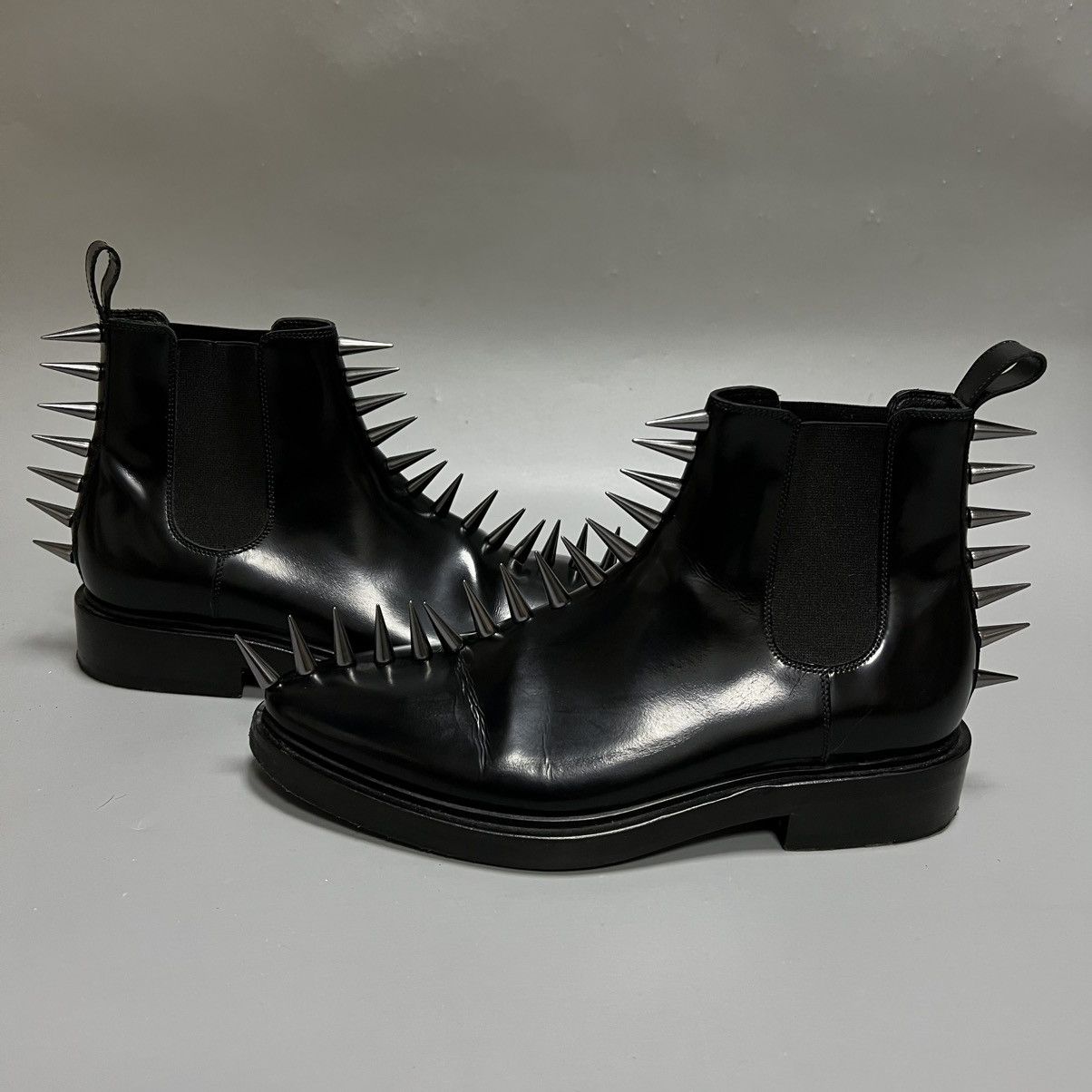 Balenciaga Balenciaga Spike Accents Leather Chelsea Boots Black men's Size US 6.5 / EU 39-40 - 8 Thumbnail