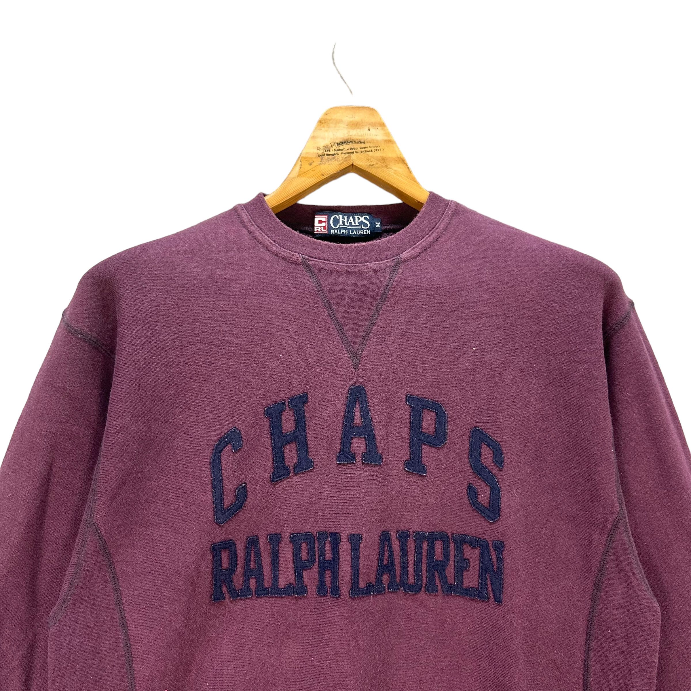 Chaps Ralph Lauren CHAPS RALPH LAUREN BIG LOGO PURPLE SWEATSHIRTS #8601-017 Size US M / EU 48-50 / 2 - 2 Thumbnail