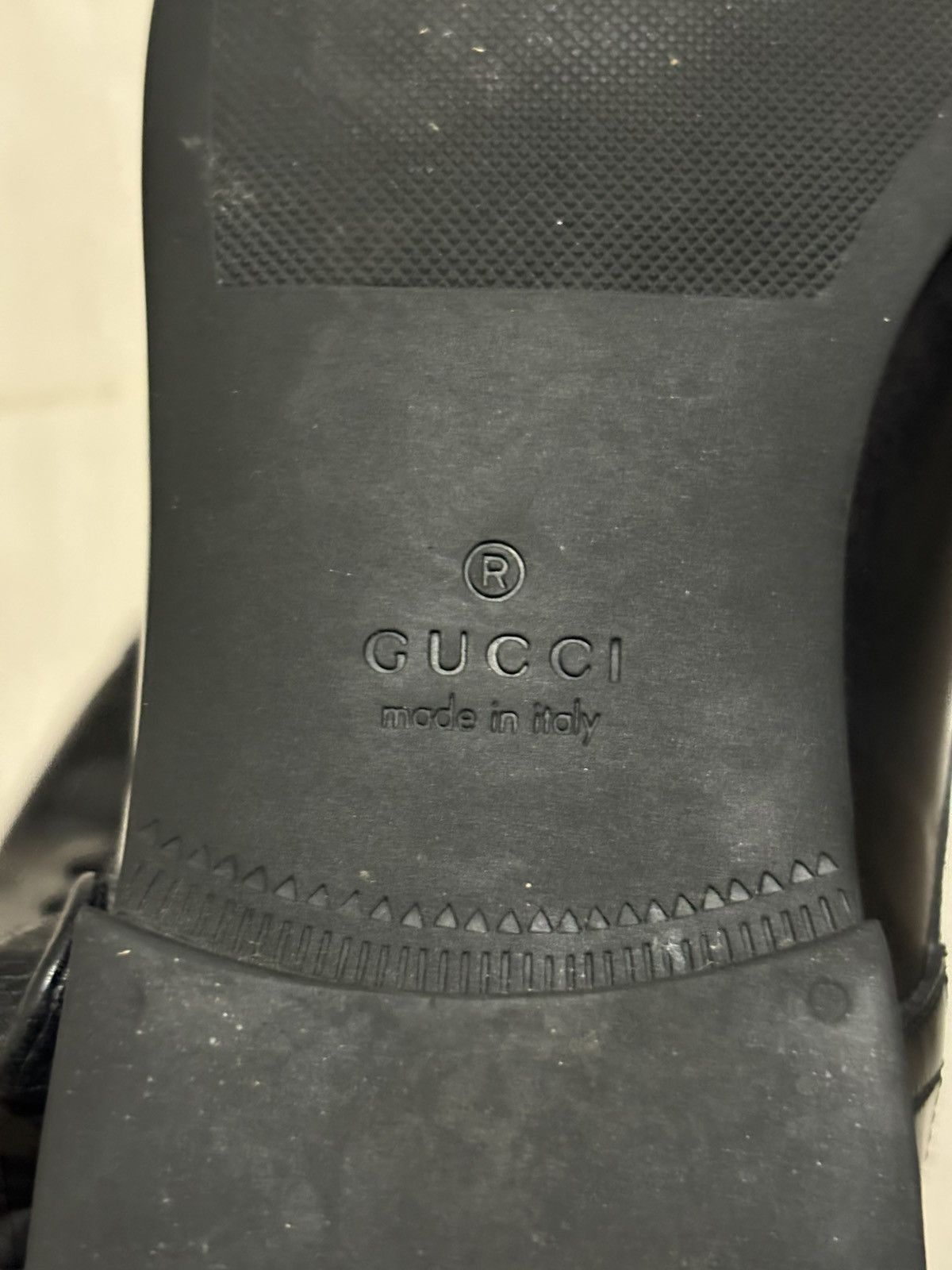 Gucci GUCCI RAVELLO OXFORD LEATHER BLACK SHOES Size US 9.5 / EU 42-43 - 4 Thumbnail