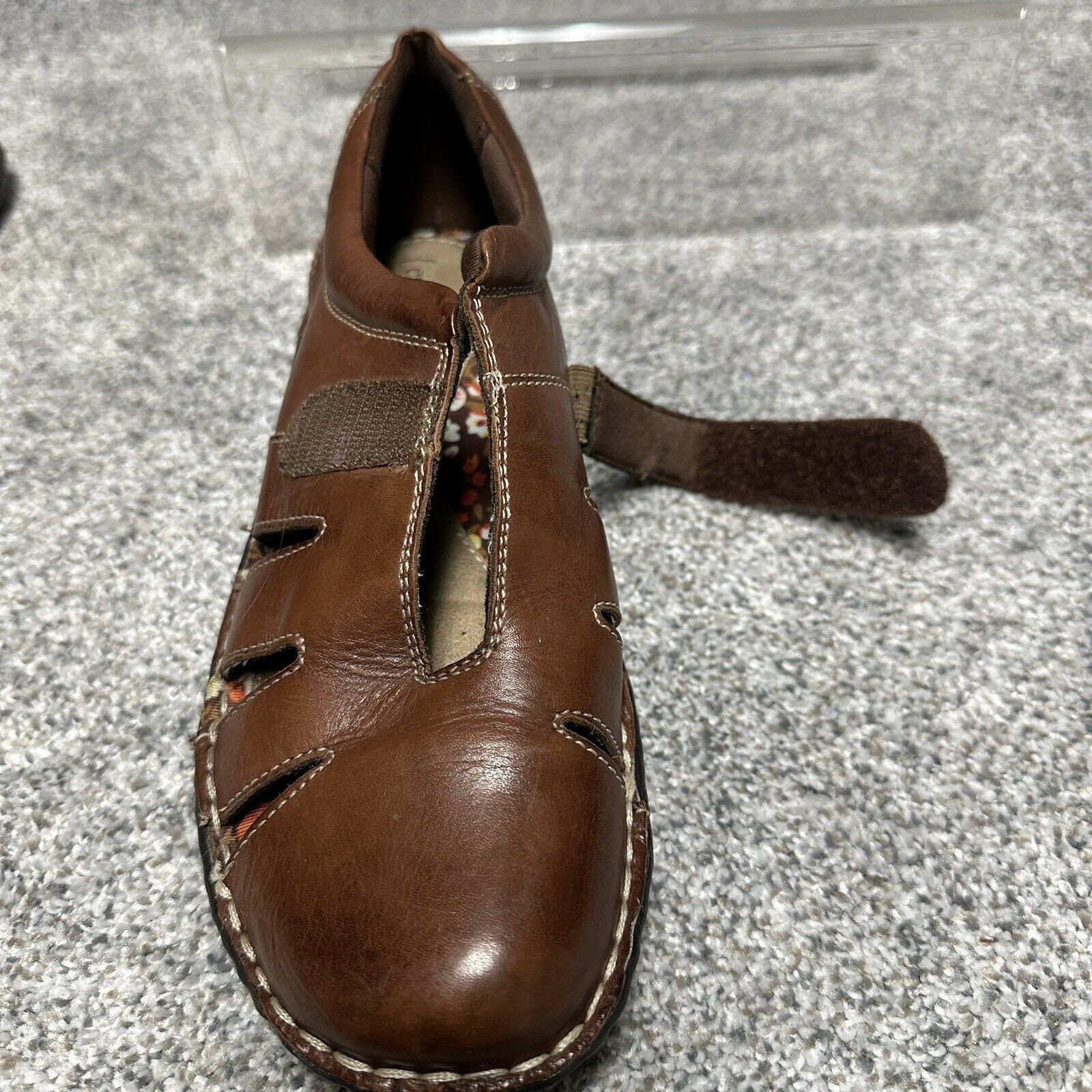 Other Eurostep Leather Shoes Womens 9.5 Cutout Chunky Vintage 90s Size US 9.5 / IT 39.5 - 9 Thumbnail