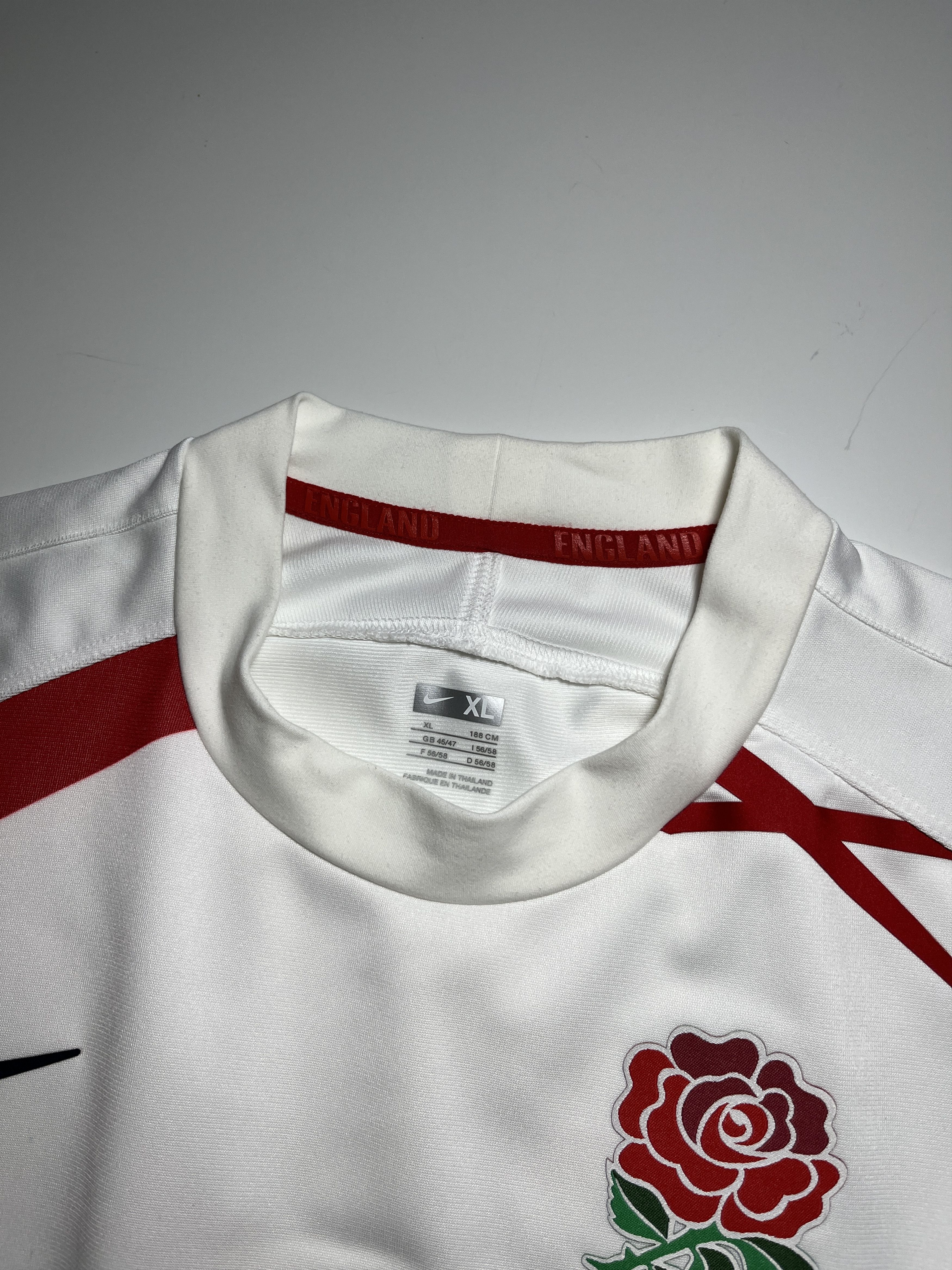Nike × Vintage Nike England National Rugby Union Team 2007-2009 Jersey Size US XL / EU 56 / 4 - 10 Thumbnail