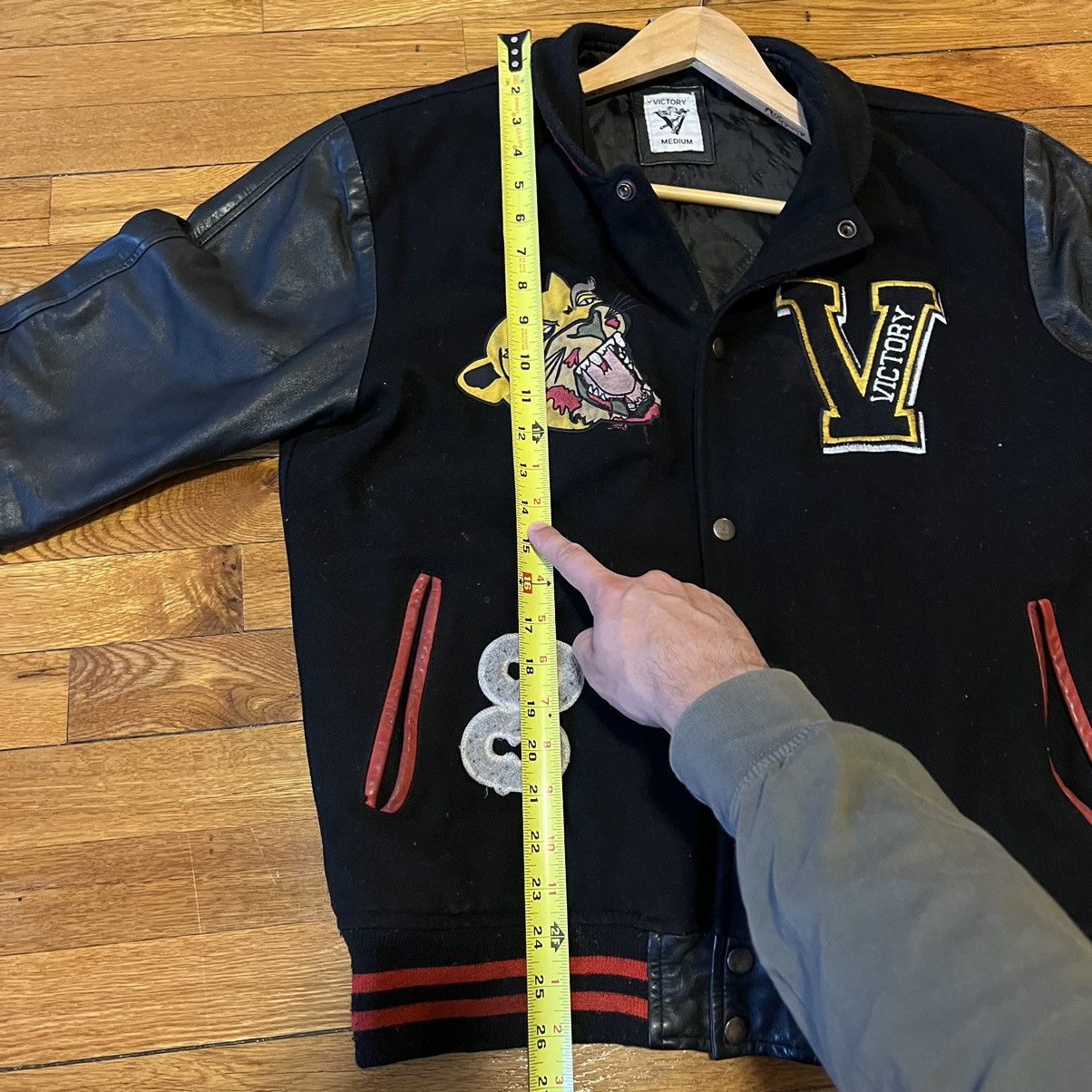 Vintage Victory Motorcycles Vintage Leather Varsity Jacket Size US M / EU 48-50 / 2 - 6 Thumbnail
