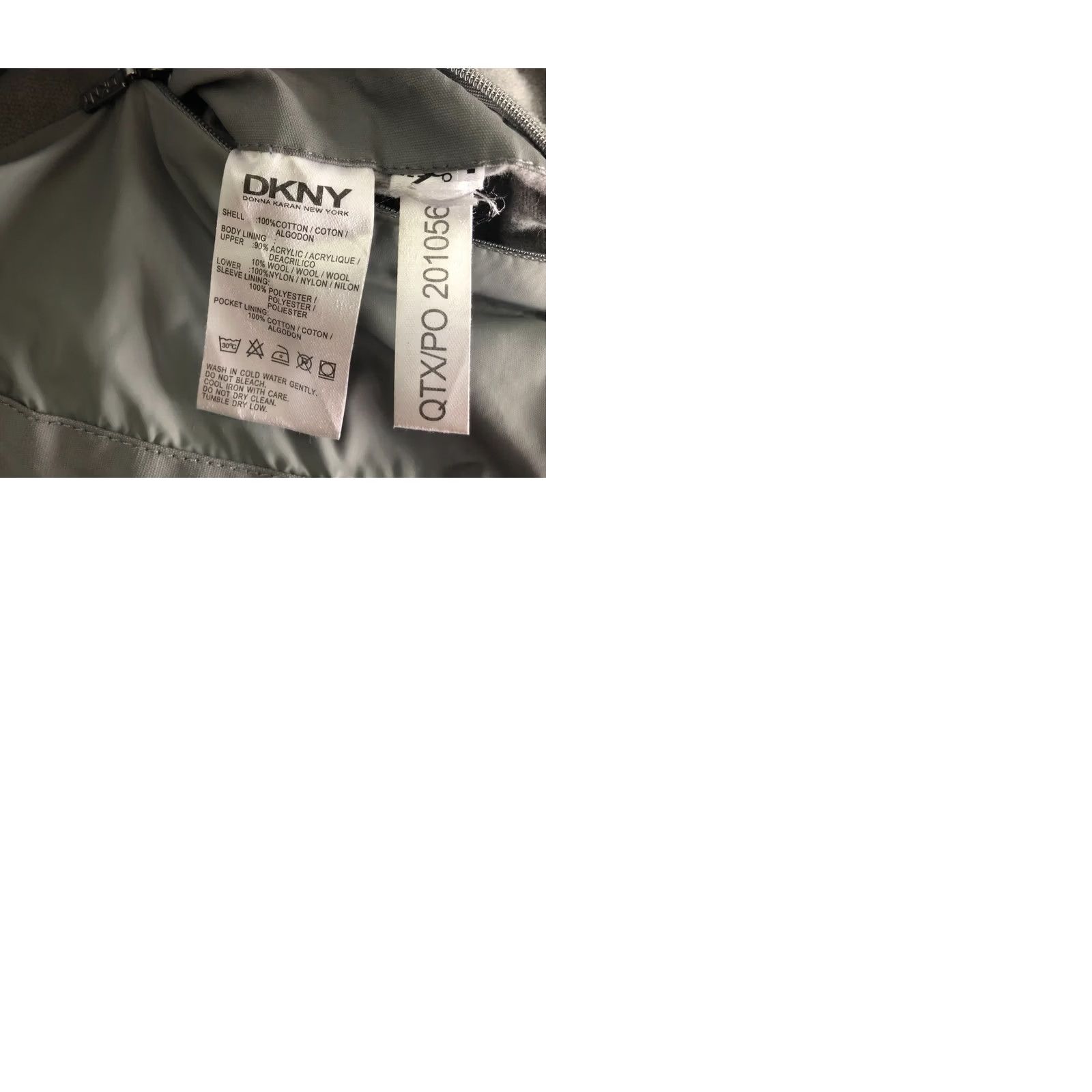 Donna Karan Donna Karan Men's Full Zip Jacket L Gray Cotton Weather Windbreaker Casual Size US L / EU 52-54 / 3 - 11 Thumbnail