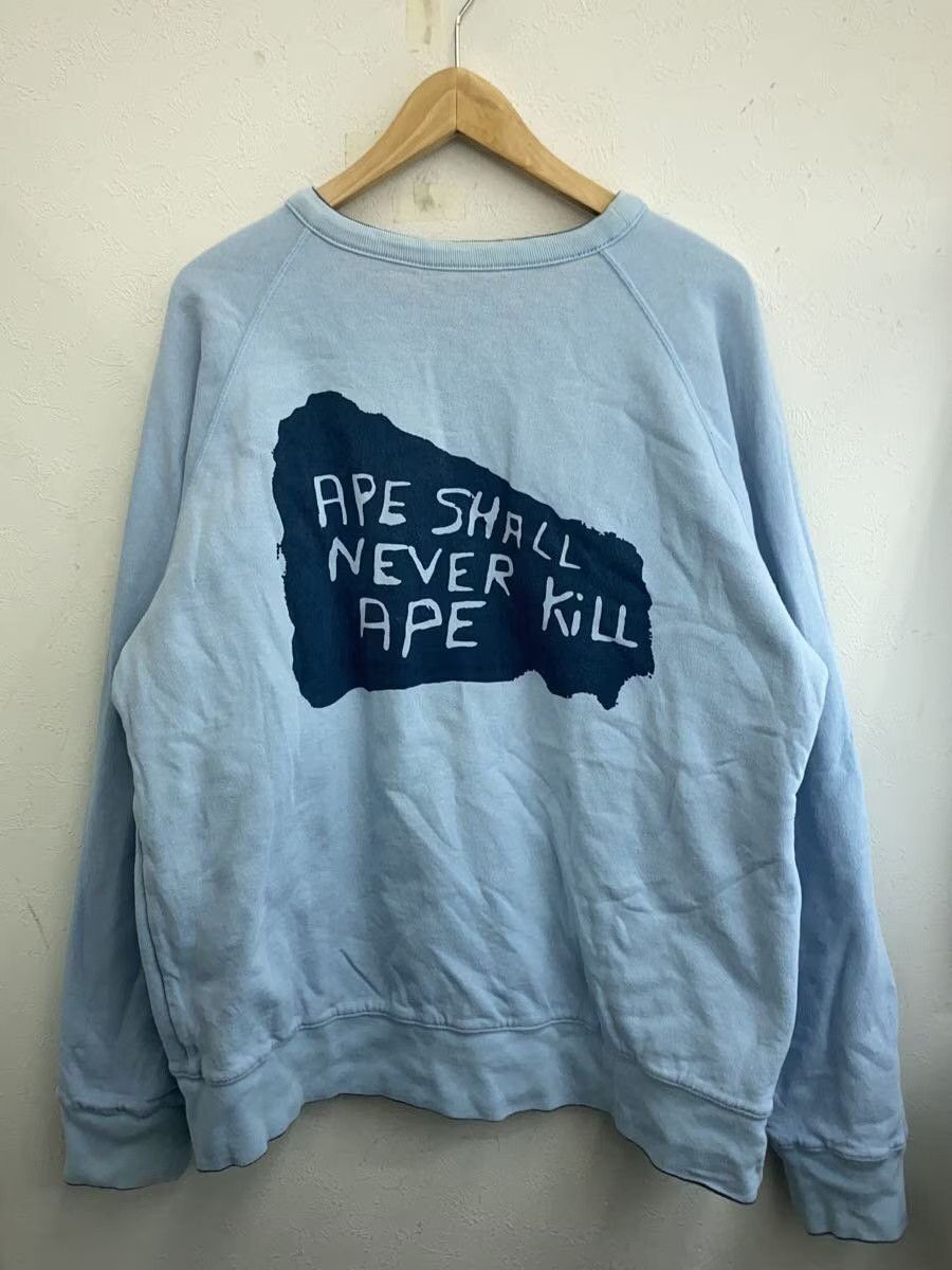 Bape A Bathing Ape Cotton Sweatshirt Blue Size US L / EU 52-54 / 3 - 2 Thumbnail