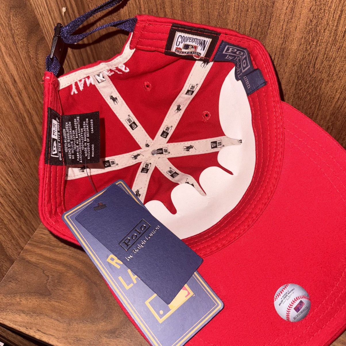 New Era Polo Ralph Lauren Yankees Long Bill Cap - Rl2000 Red Size ONE SIZE - 15 Thumbnail