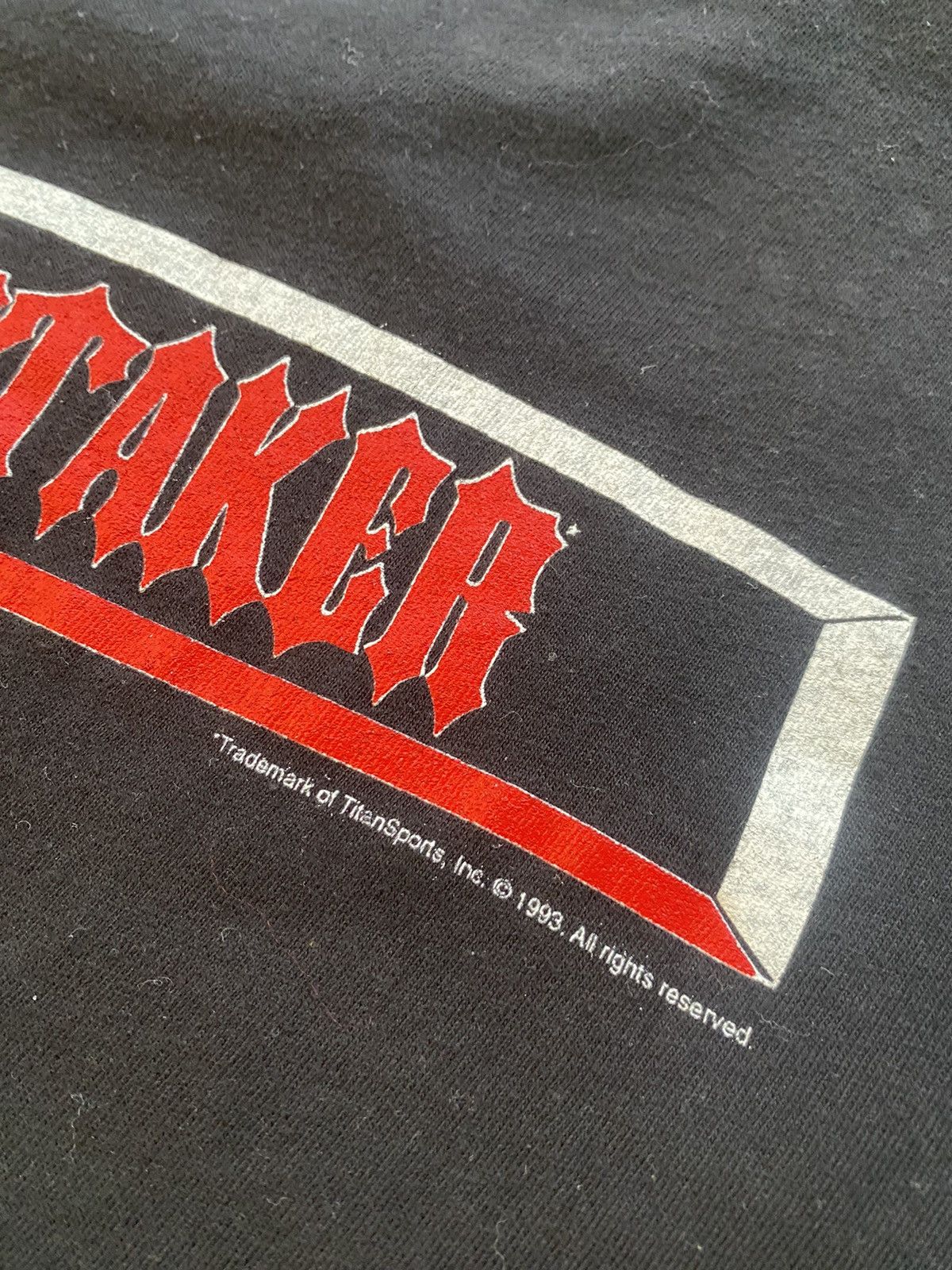 Band Tees × Vintage × WWE Undertaker 1992/1993 Vintage Titan Sport Tee Size US M / EU 48-50 / 2 - 7 Thumbnail